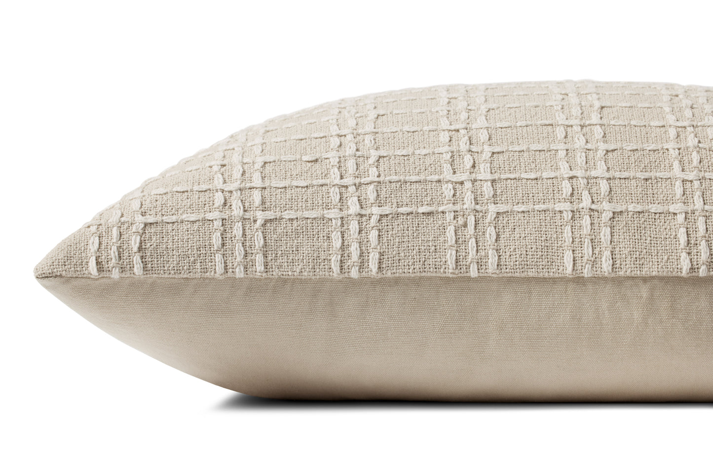 Jean Stoffer x Loloi PJS0017 Beige / Ivory 16'' x 26'' Cover Only Pillow