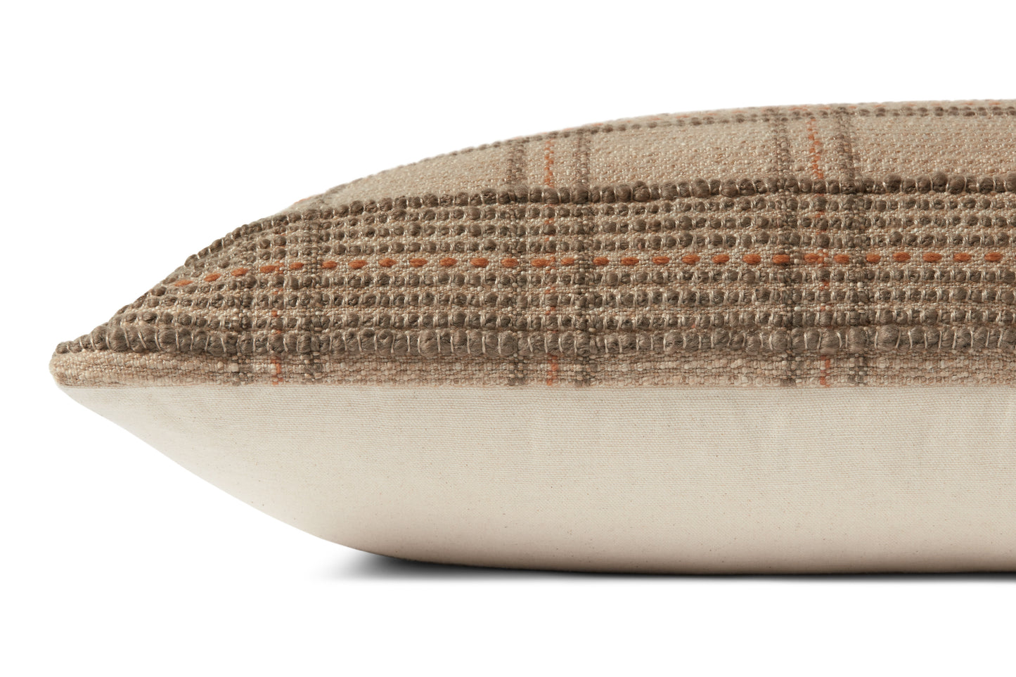 Angela Rose x Loloi Calista PAR0018 Tan / Terracotta 16'' x 26'' Cover w/Poly Pillow