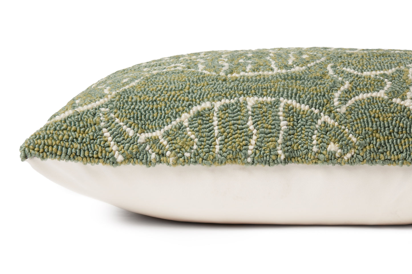 Loloi P0908 Green 16" x 26" Cover w/Poly Pillow