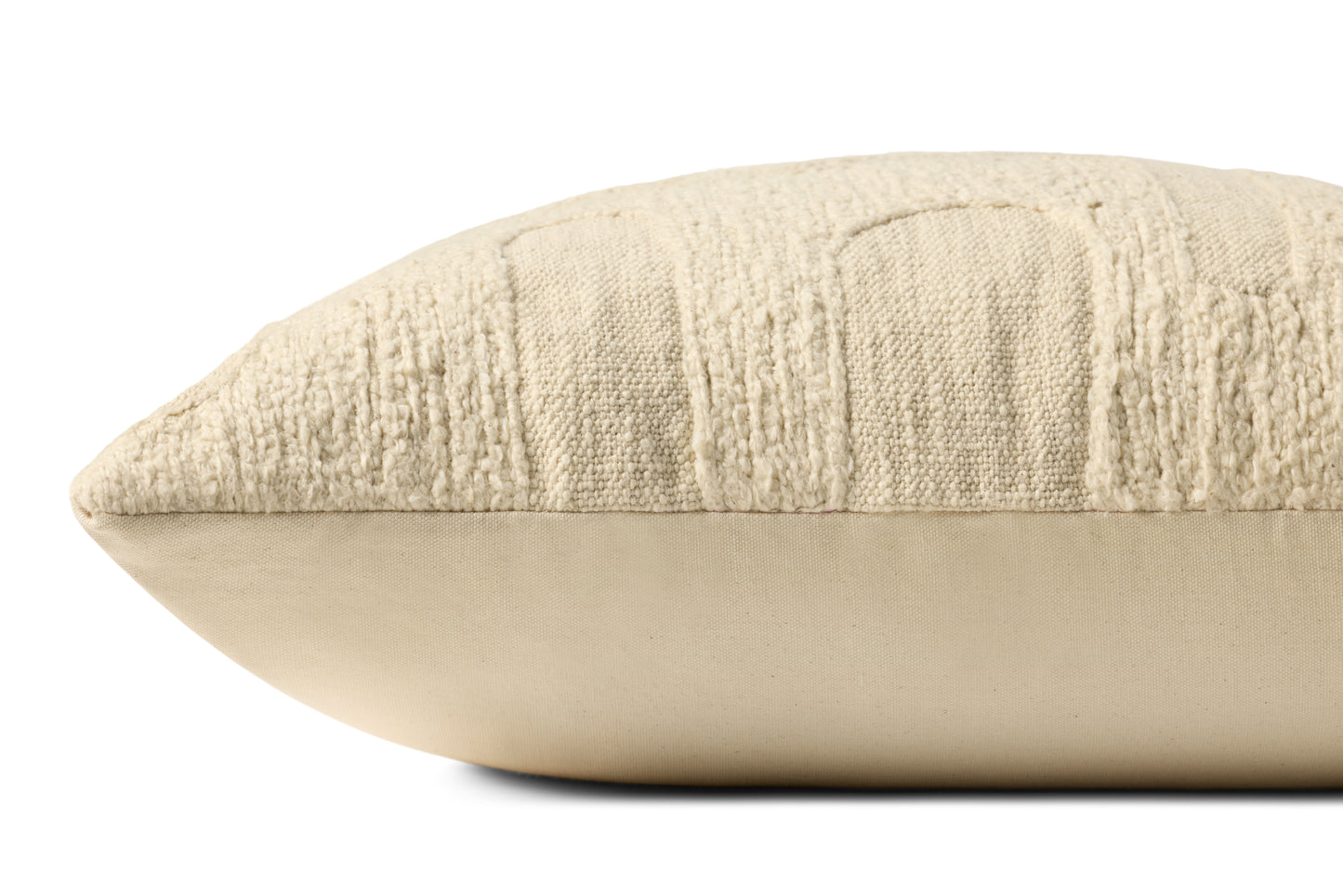 Brigette Romanek x Loloi Ivory 22'' x 22'' Cover w/Down Pillow