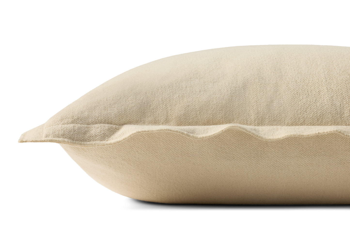 Leanne Ford x Loloi Captain Ivory 26'' x 26'' Cover w/Poly Pillow