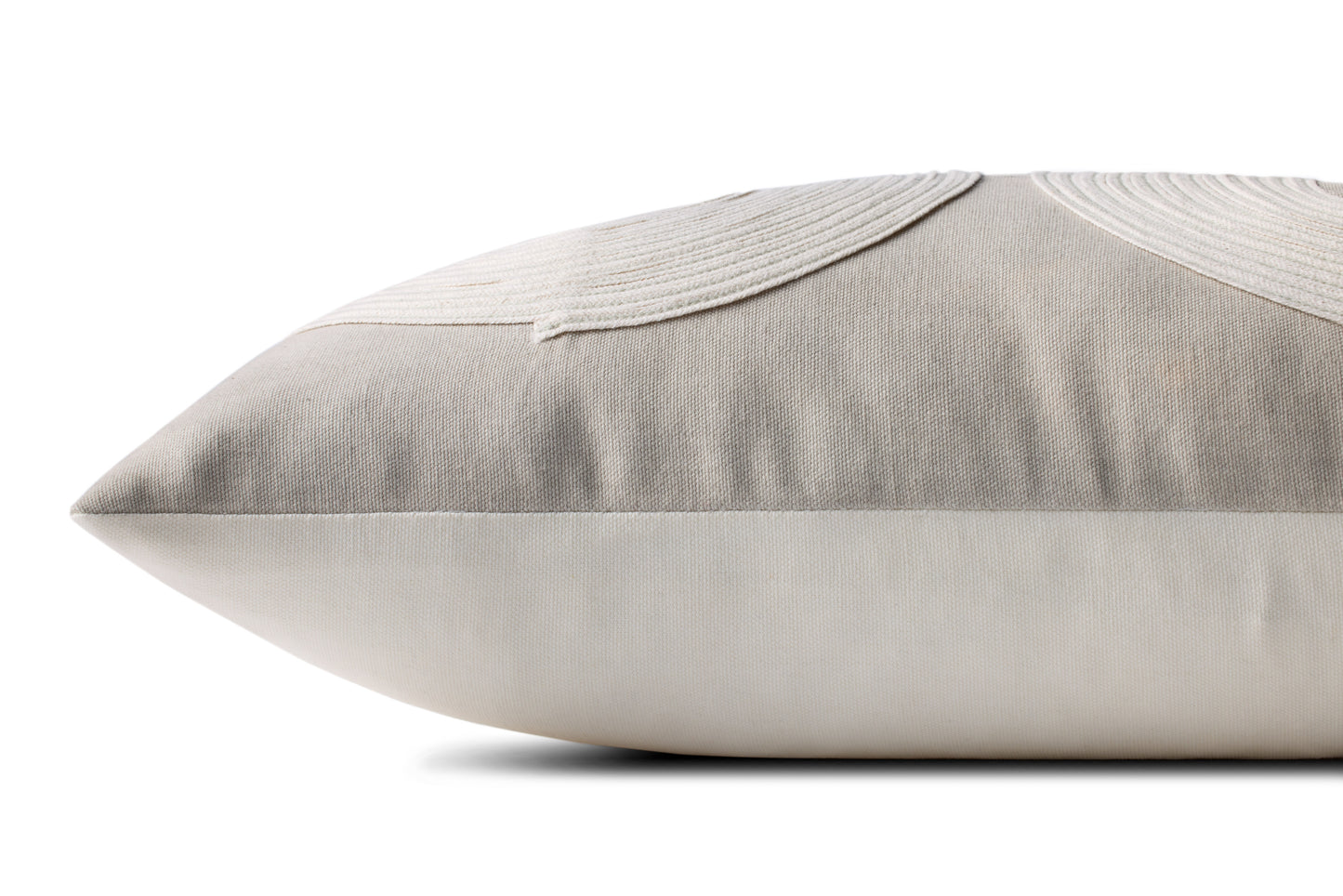 Loloi PLL0035 Taupe / Natural 12'' x 27'' Cover Only Pillow
