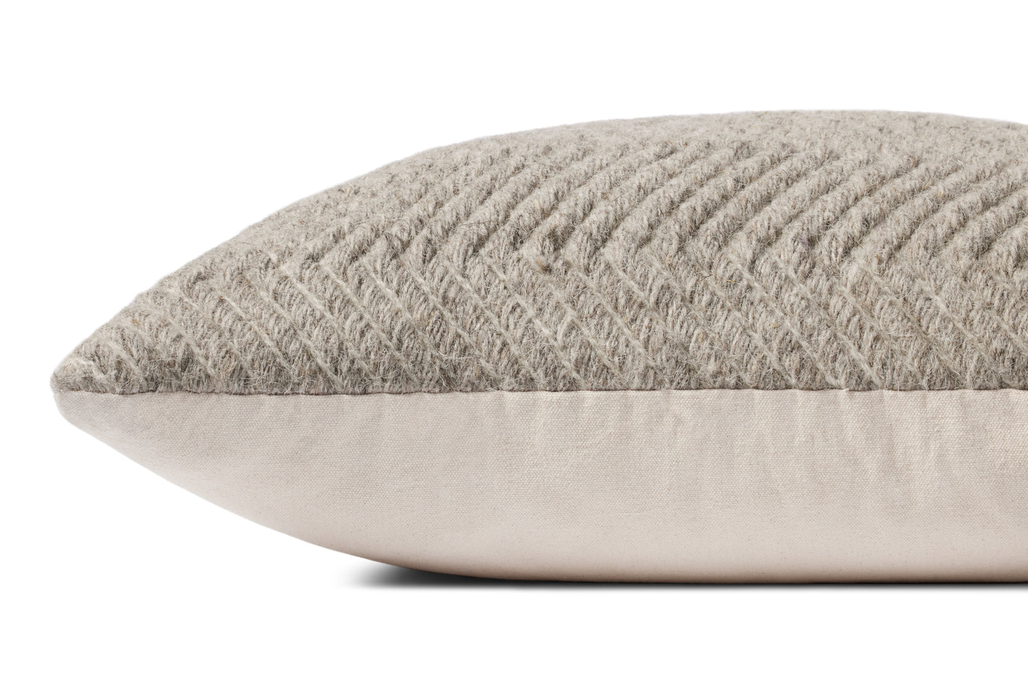 Loloi PL0120 Natural 22'' x 22'' Cover w/Poly Pillow