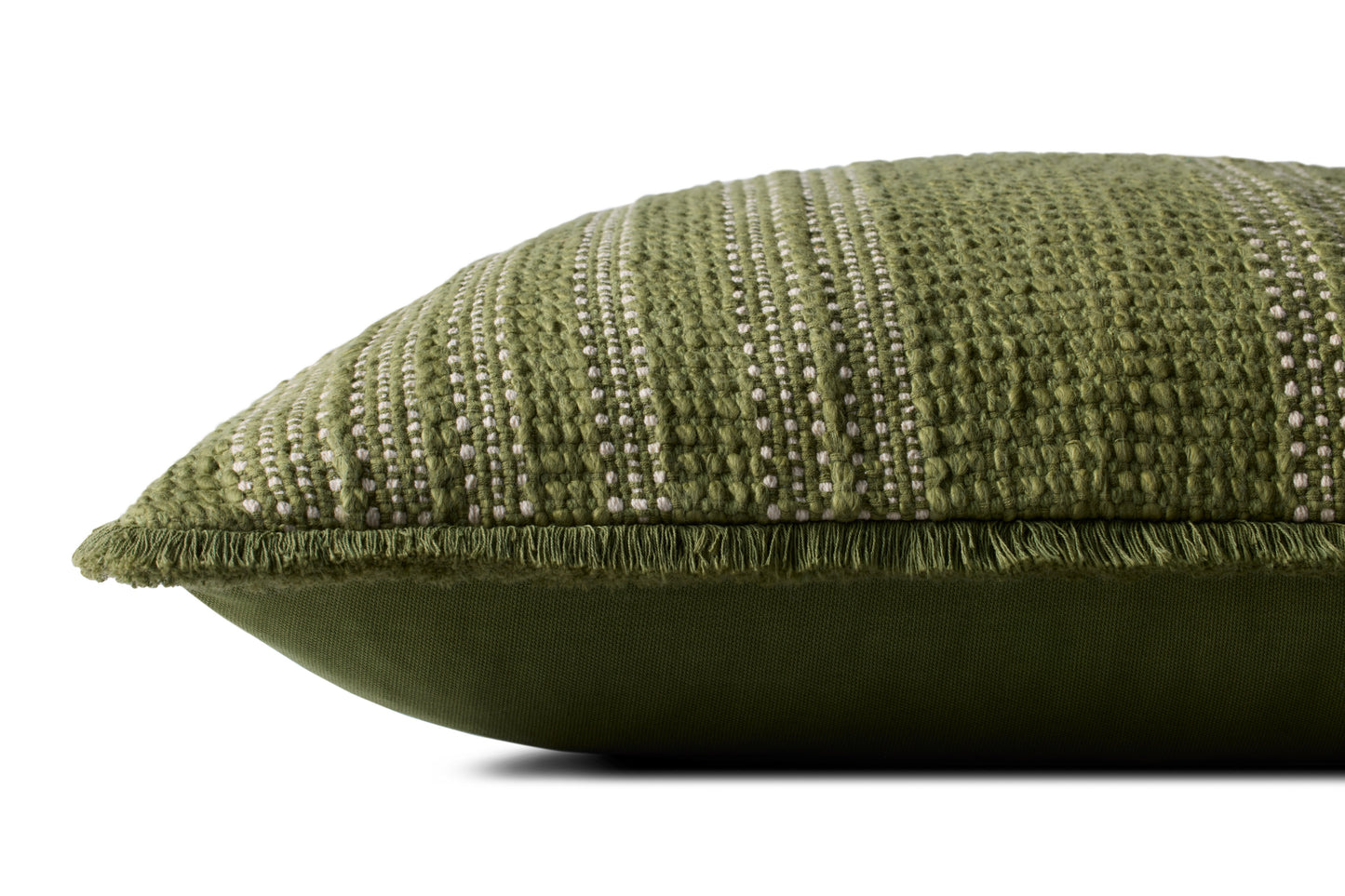 Loloi PLL0131 Green / Ivory 20'' x 20'' Cover w/Poly Pillow
