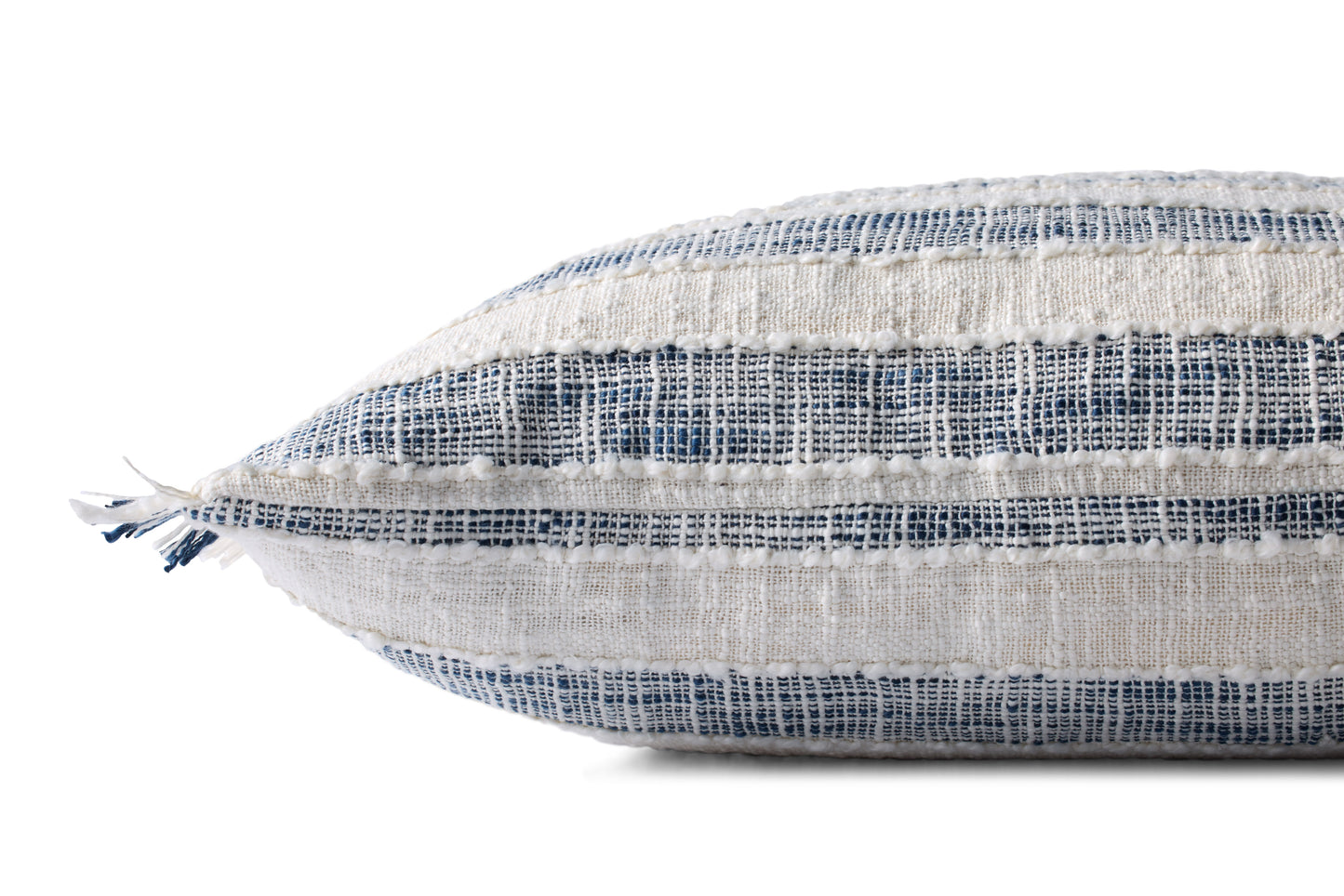 Loloi PLL0134 Blue / Ivory 22'' x 22'' Cover w/Down Pillow