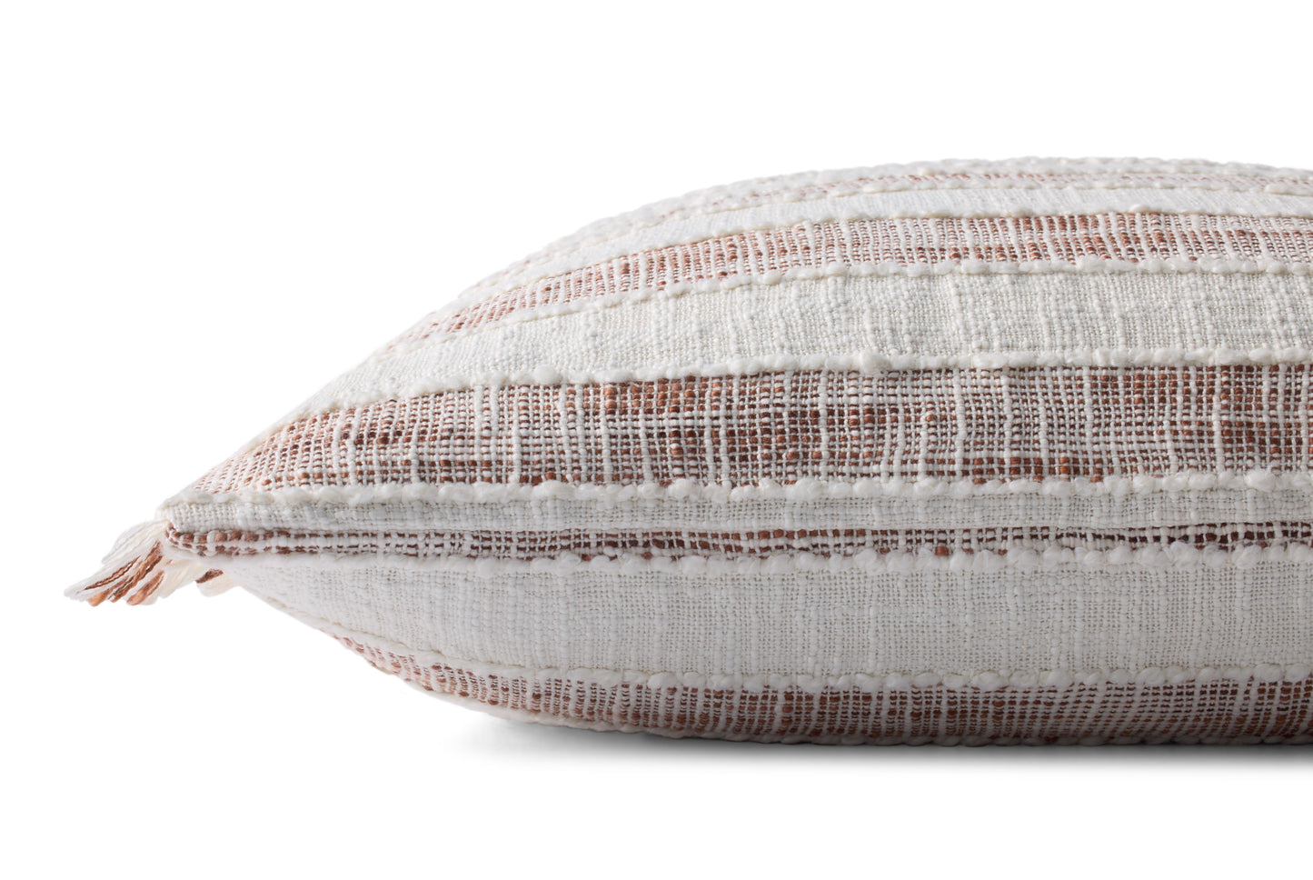 Loloi PLL0134 Rust / Ivory 22'' x 22'' Cover w/Poly Pillow