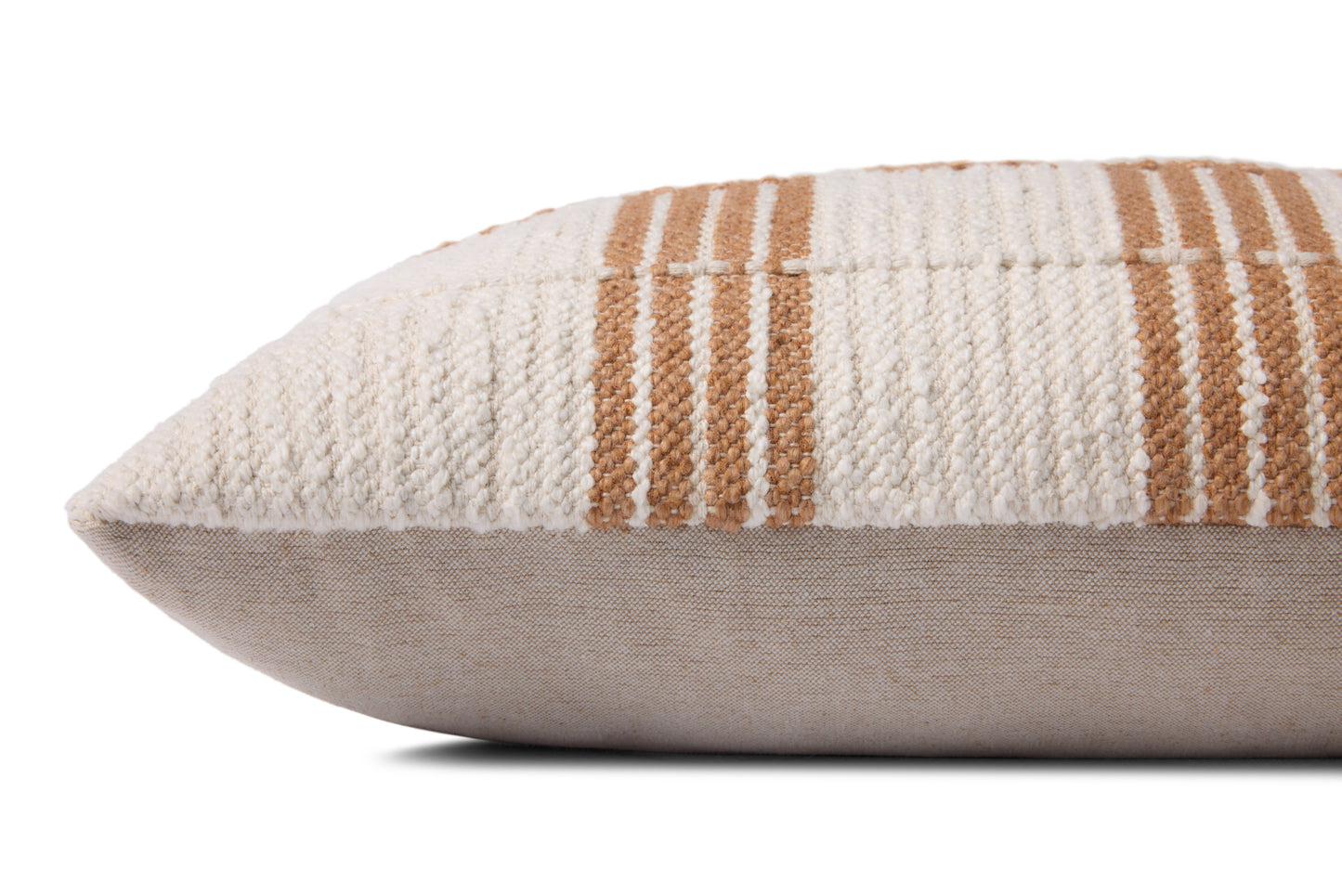 Loloi PLL0136 Rust / Ivory 12'' x 27'' Cover w/Down Pillow