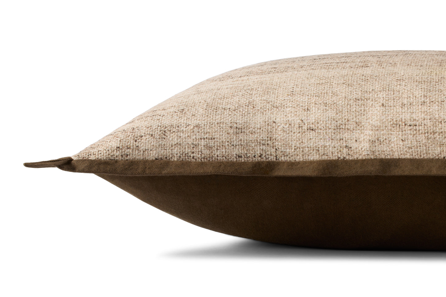 Loloi PLL0143 Brown / Ivory 16'' x 26'' Cover Only Pillow