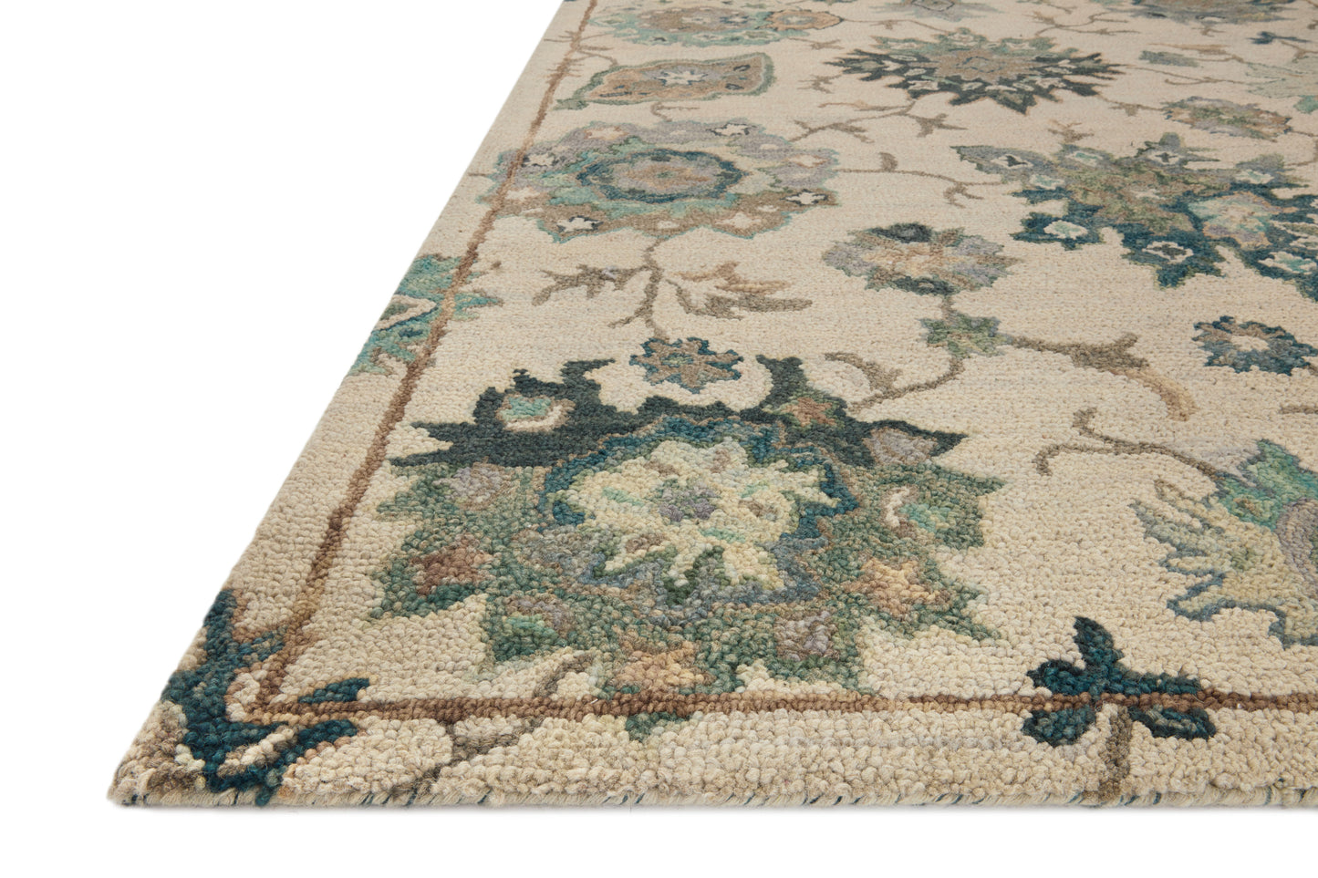 Loloi Padma Ivory / Blue 5'-0" x 7'-6" Area Rug
