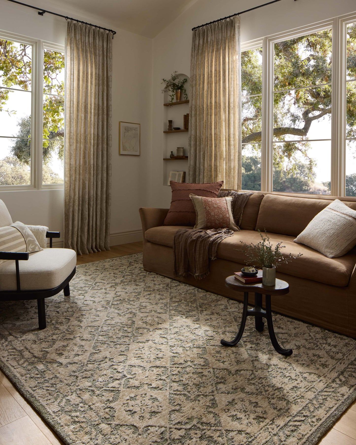 Loloi Percival Sage / Stone 3'-6" x 5'-6" Accent Rug
