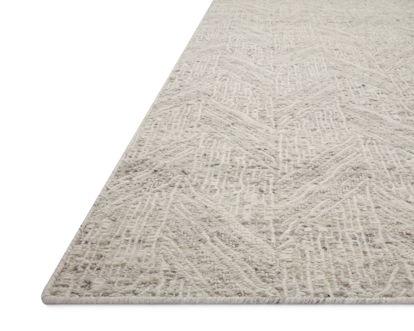 Loloi Raven Silver / Ivory 5'-6" x 8'-6" Area Rug