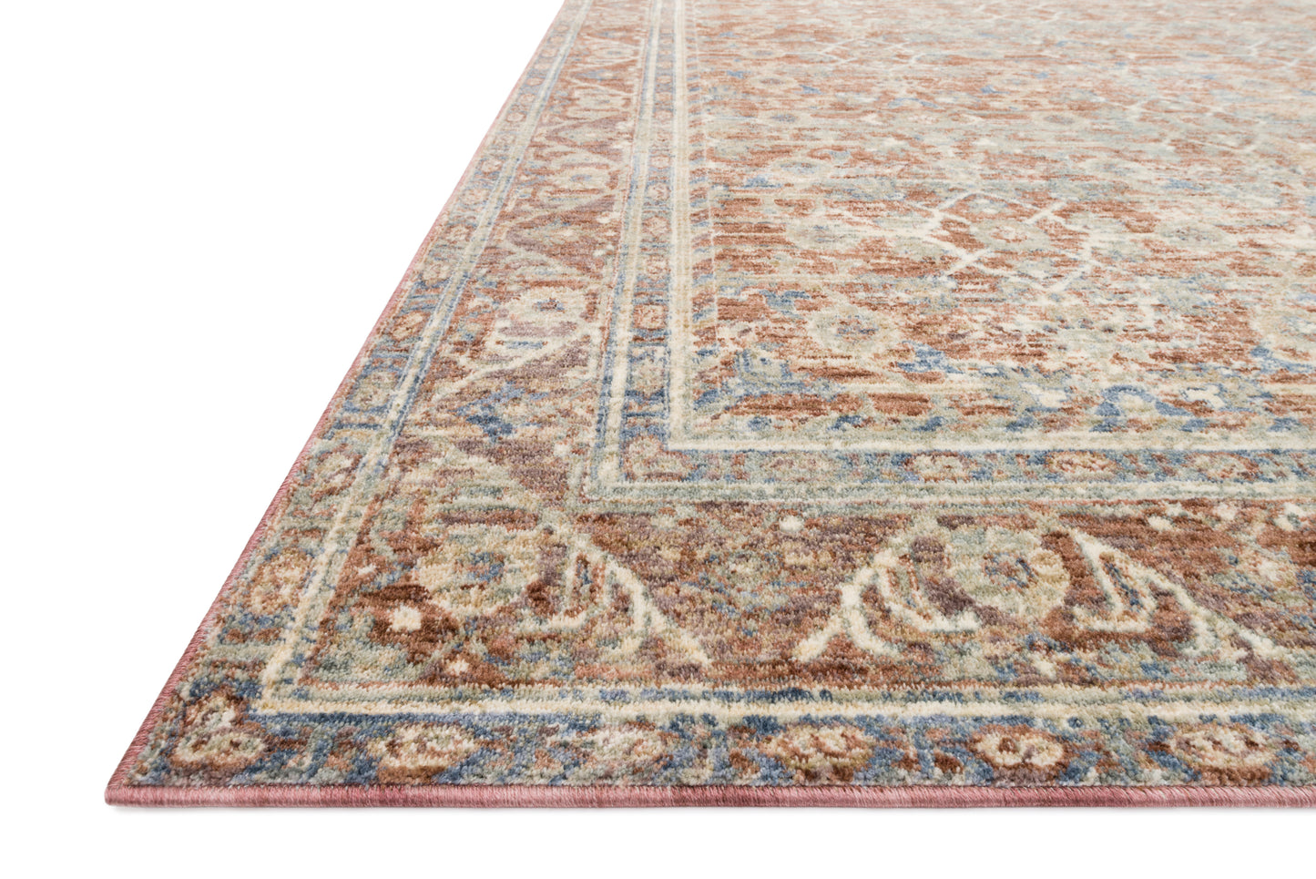 Loloi Revere Terracotta / Multi 7'-10" x 7'-10" Round Area Rug
