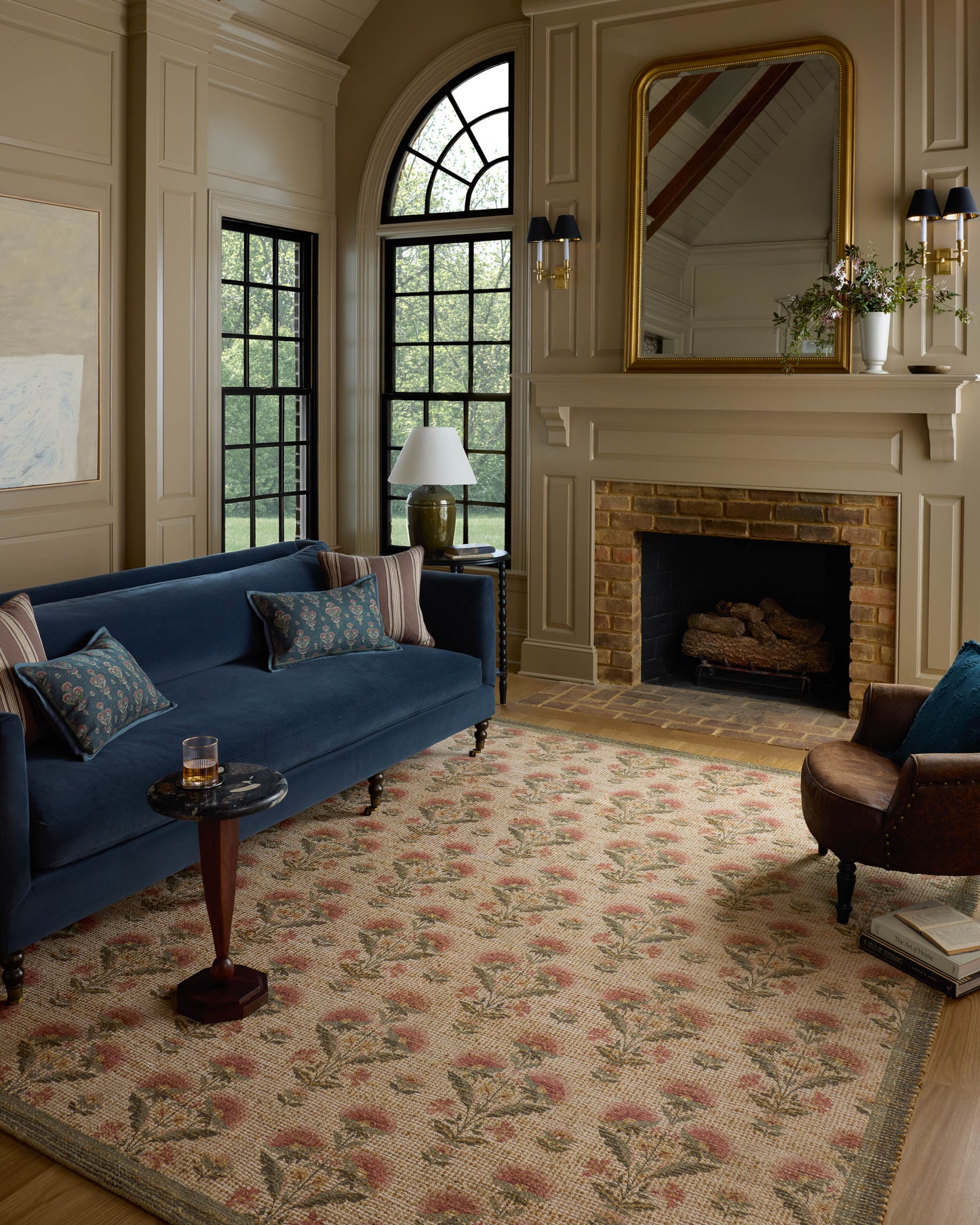 Chris Loves Julia x Loloi Rue Sage / Blush 18" x 18" Sample Rug