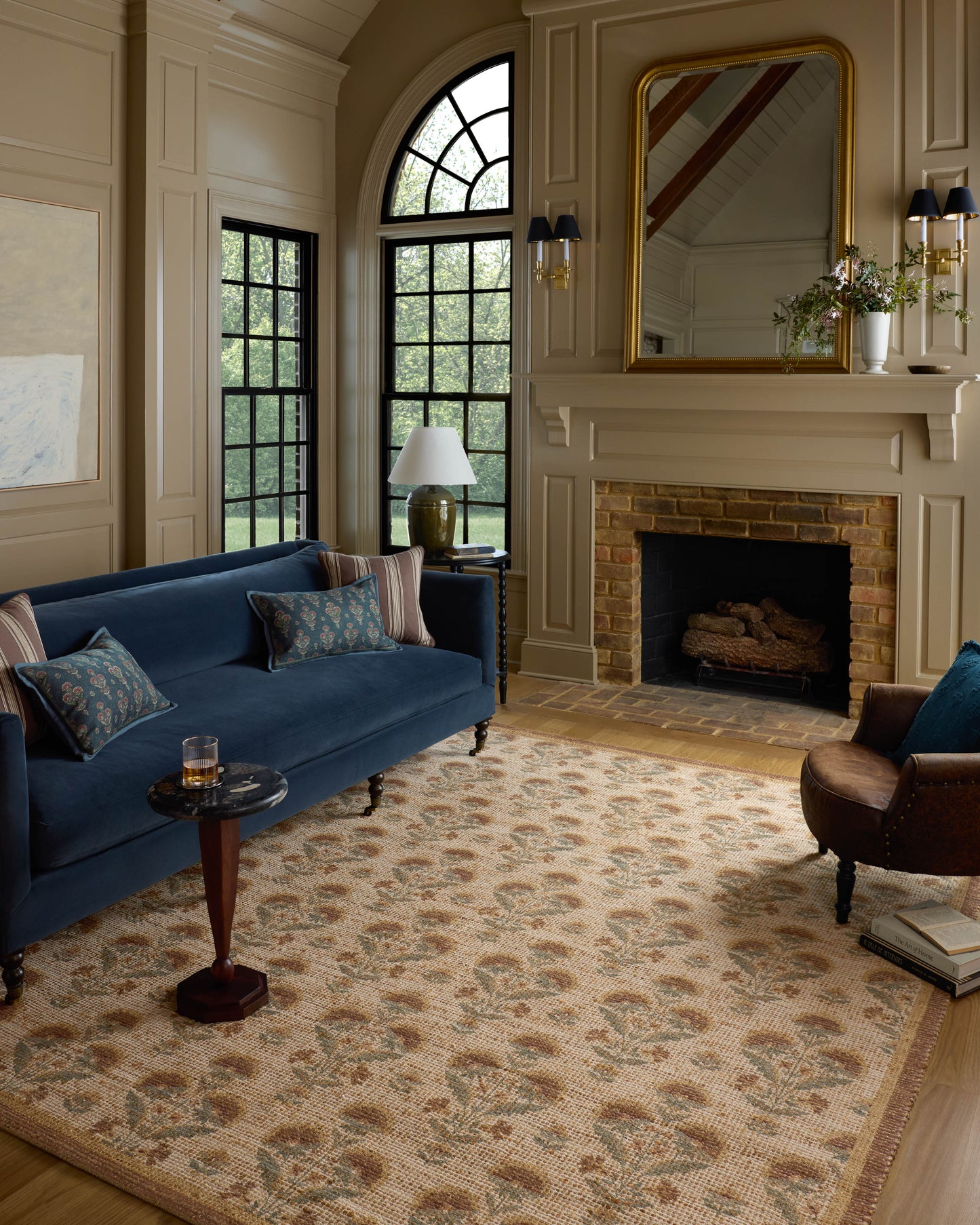 Chris Loves Julia x Loloi Rue Wheat / Sage 18" x 18" Sample Rug