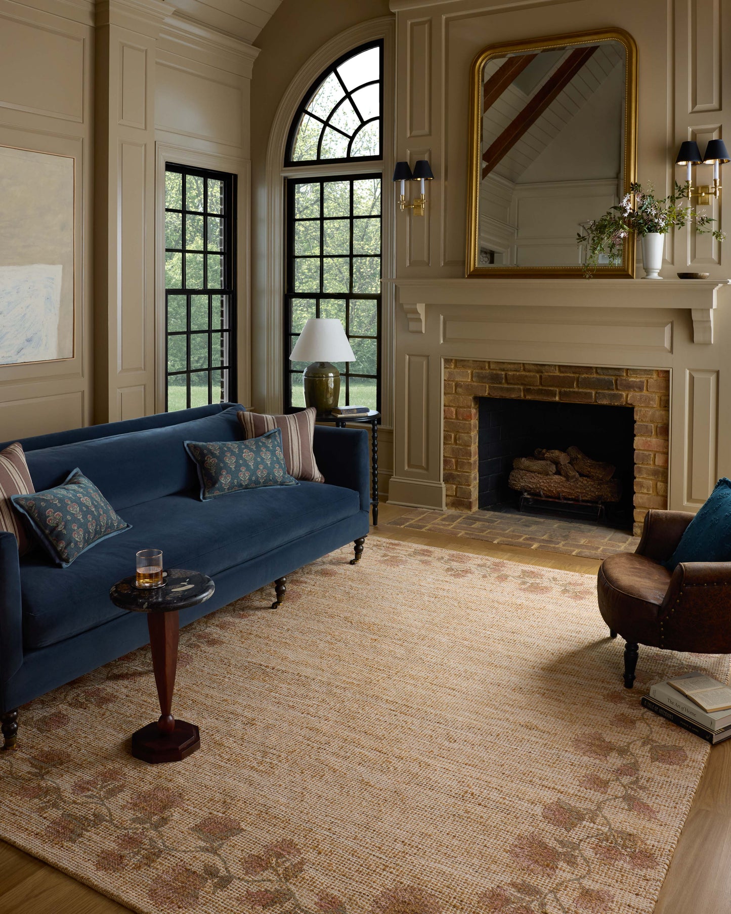 Chris Loves Julia x Loloi Rue Natural / Multi 2'-3" x 3'-9" Accent Rug