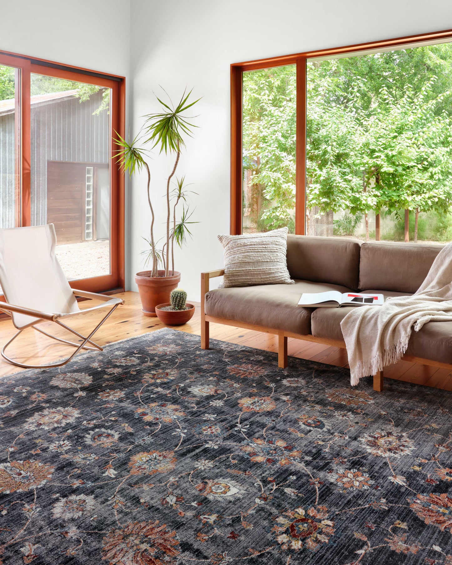 Loloi Samra Charcoal / Multi 11'-6" x 15'-7" Area Rug