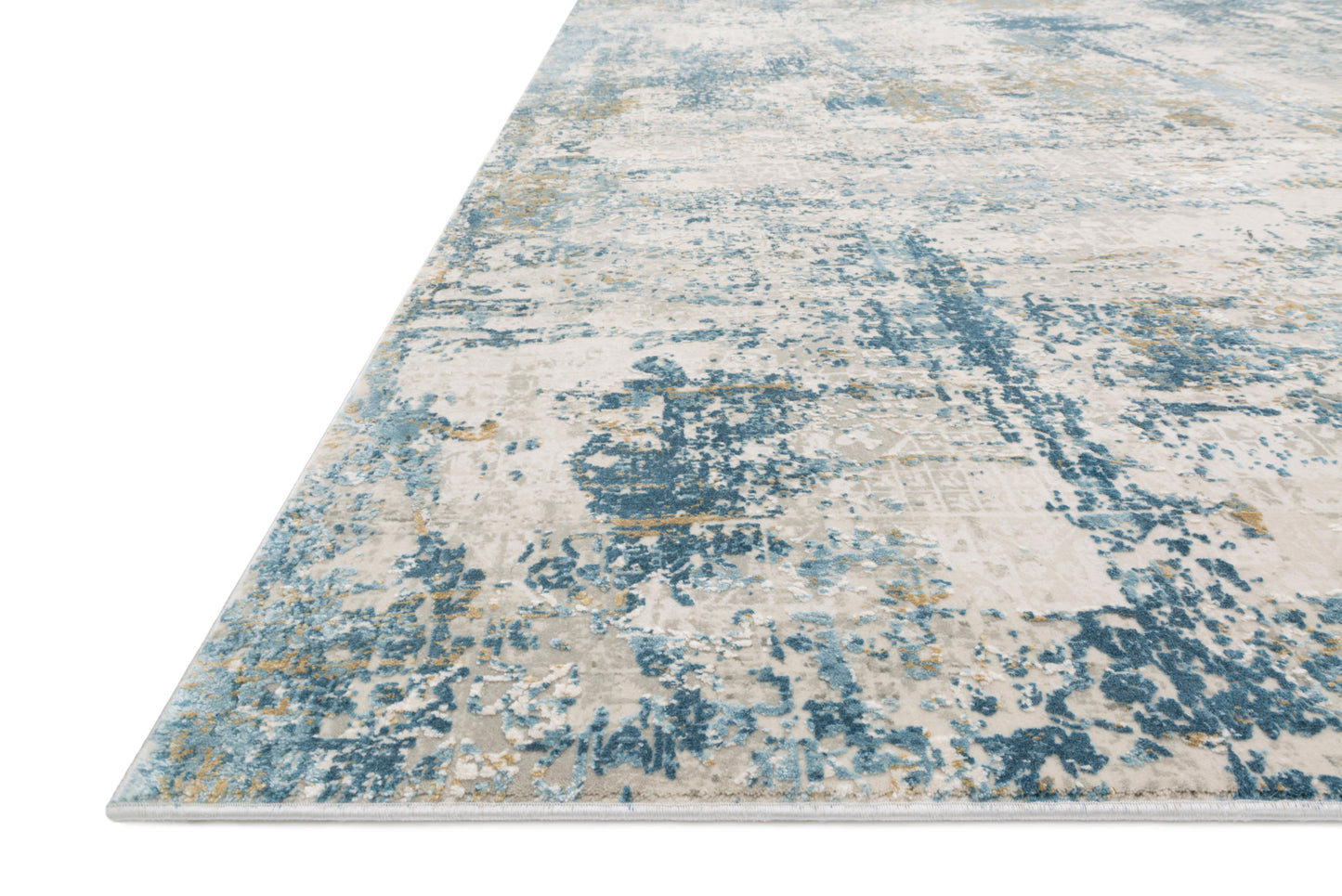 Loloi Sienne Grey / Blue 2'-7" x 8'-0" Runner Rug