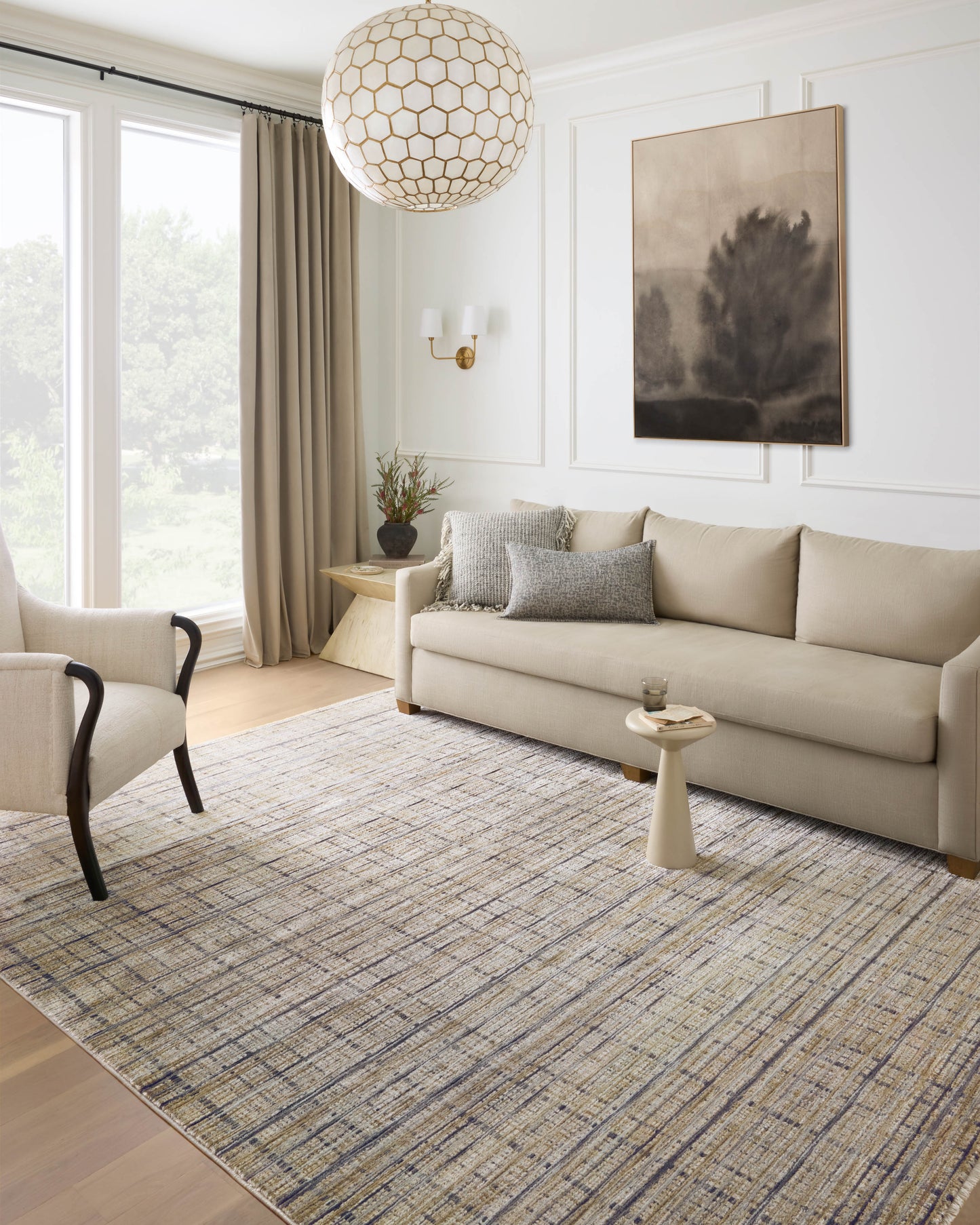 Loloi Soho Pebble / Charcoal 3'-6" x 5'-6" Accent Rug