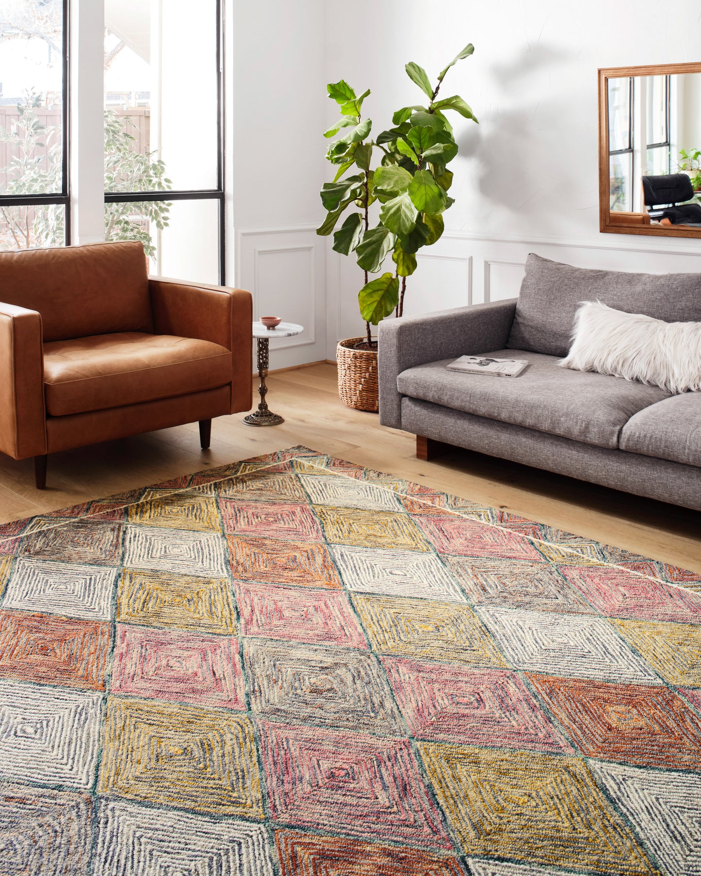 Loloi Spectrum Turquoise / Fiesta 2'-3" x 3'-9" Accent Rug