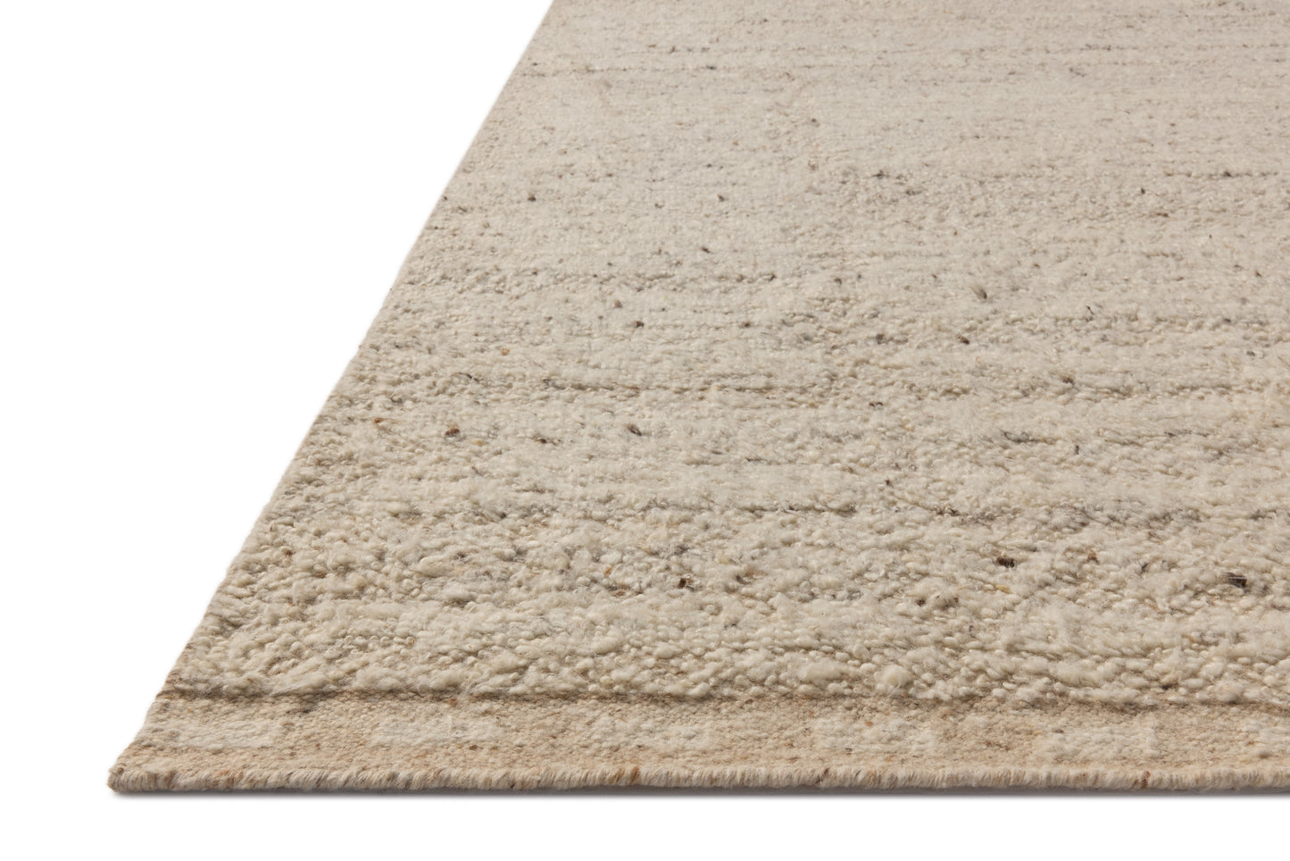 Amber Lewis x Loloi Suki Sand / Ivory 18" x 18" Sample Rug