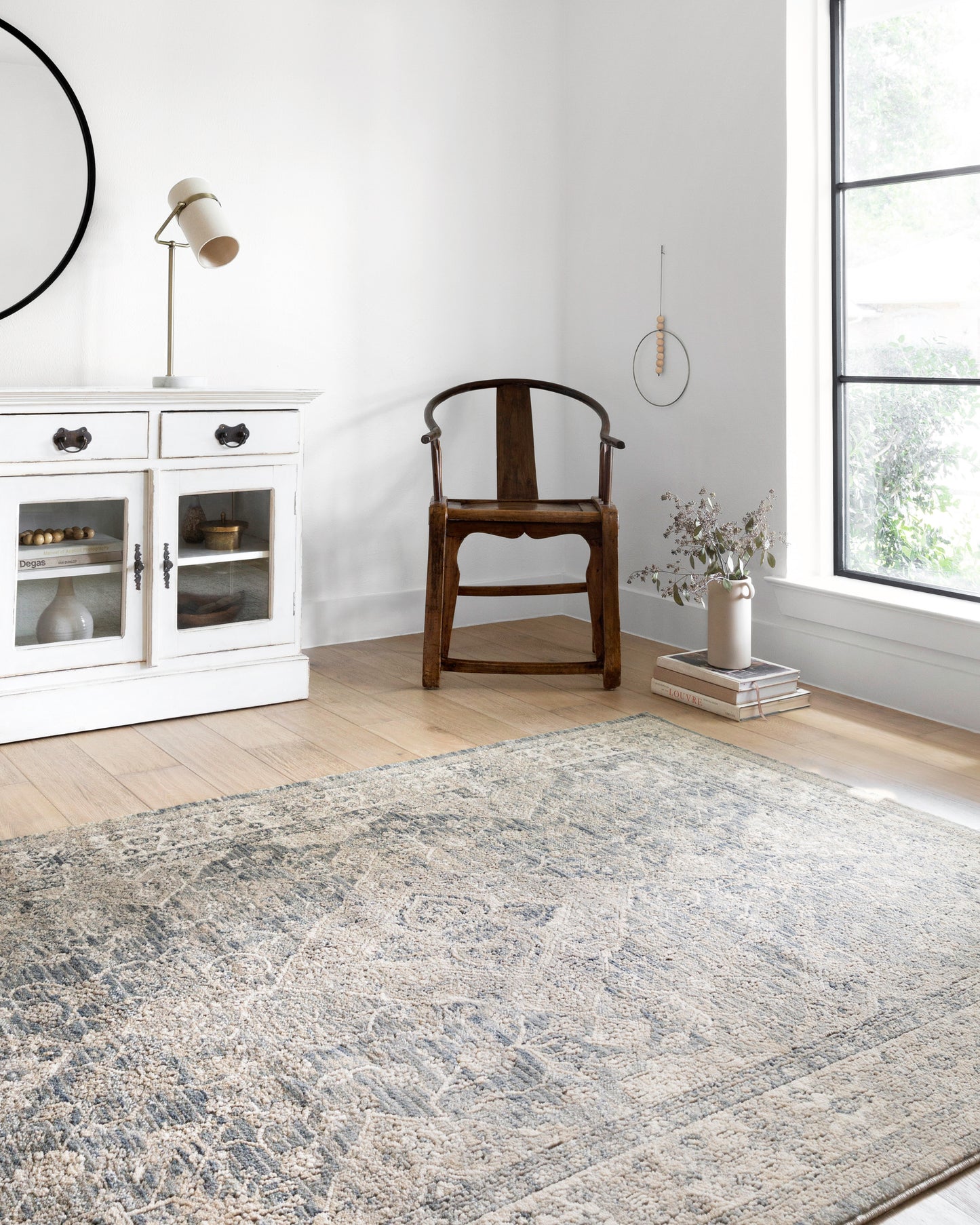 Loloi Teagan Sky / Natural 6'-7" x 9'-2" Area Rug