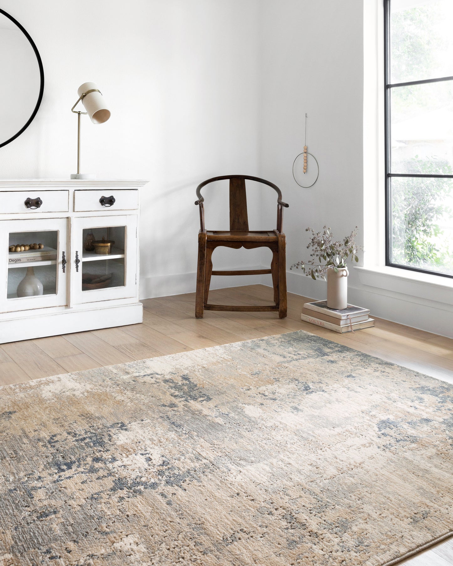 Loloi Teagan Sand / Mist 2'-8" x 7'-6" Runner Rug