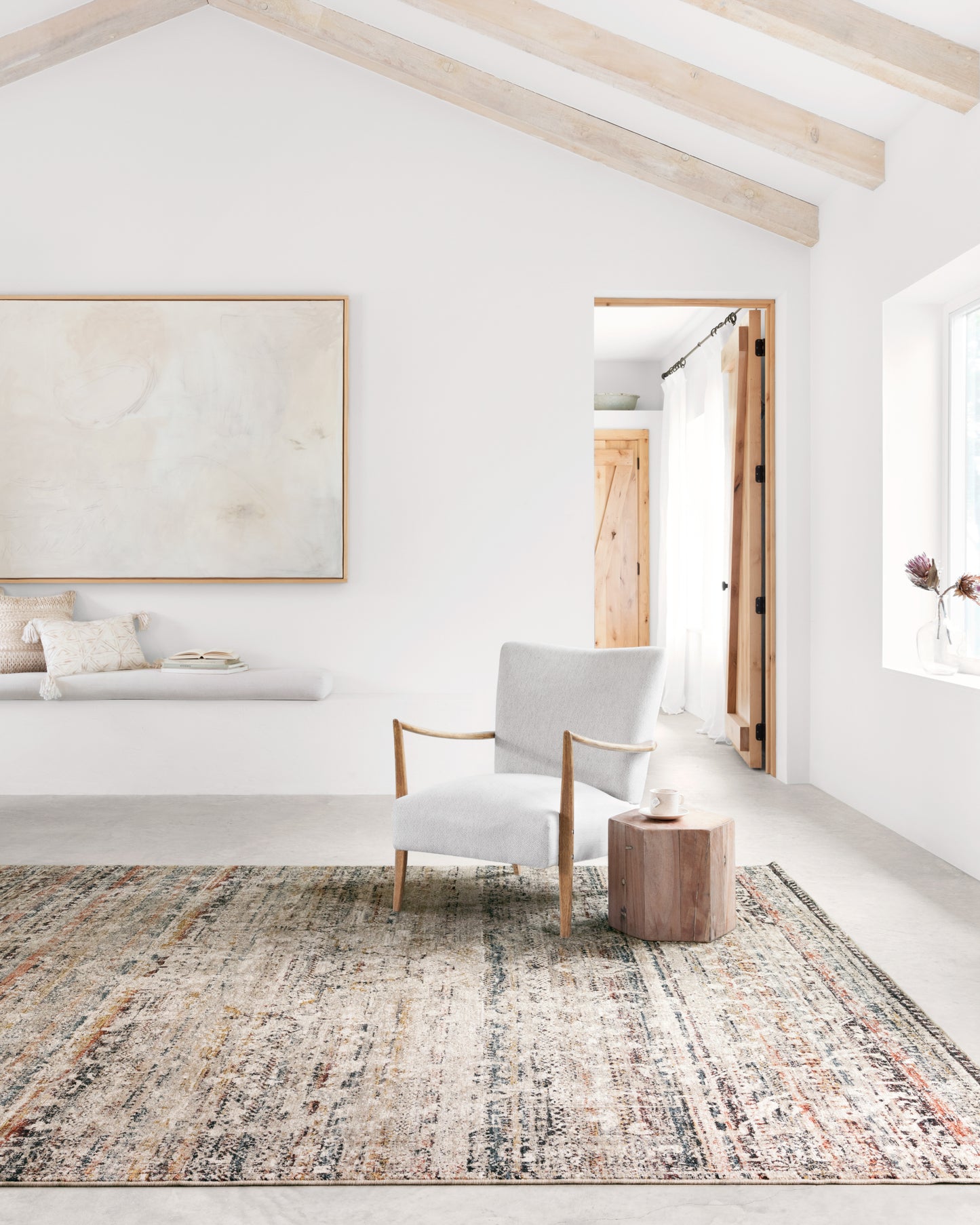 Loloi Theia Taupe / Multi 2' x 3'-7" Accent Rug
