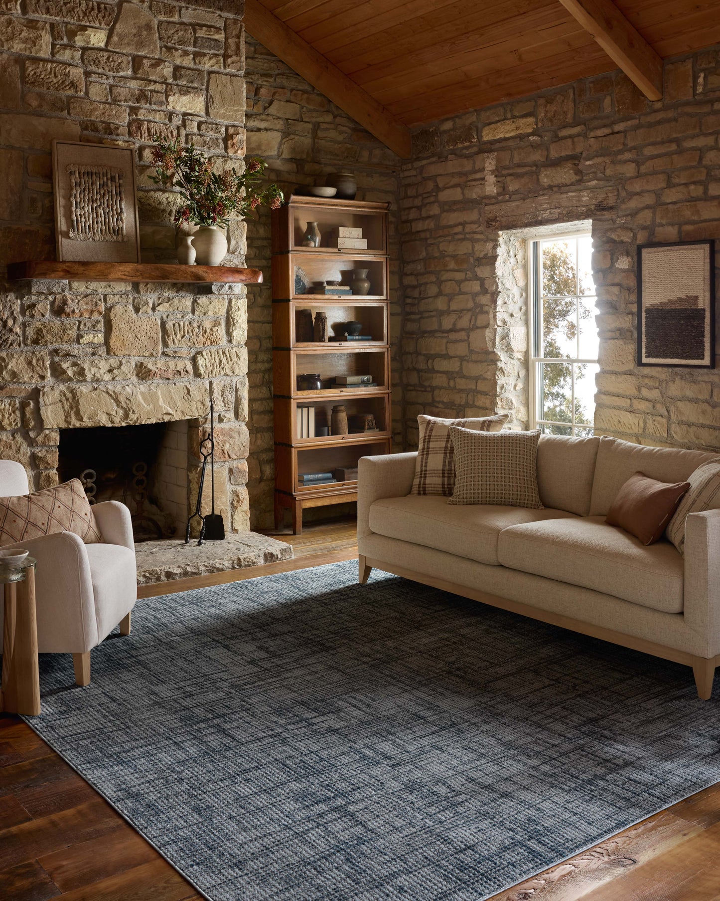 Loloi Townes Grey / Denim 3'-11" x 5'-11" Accent Rug