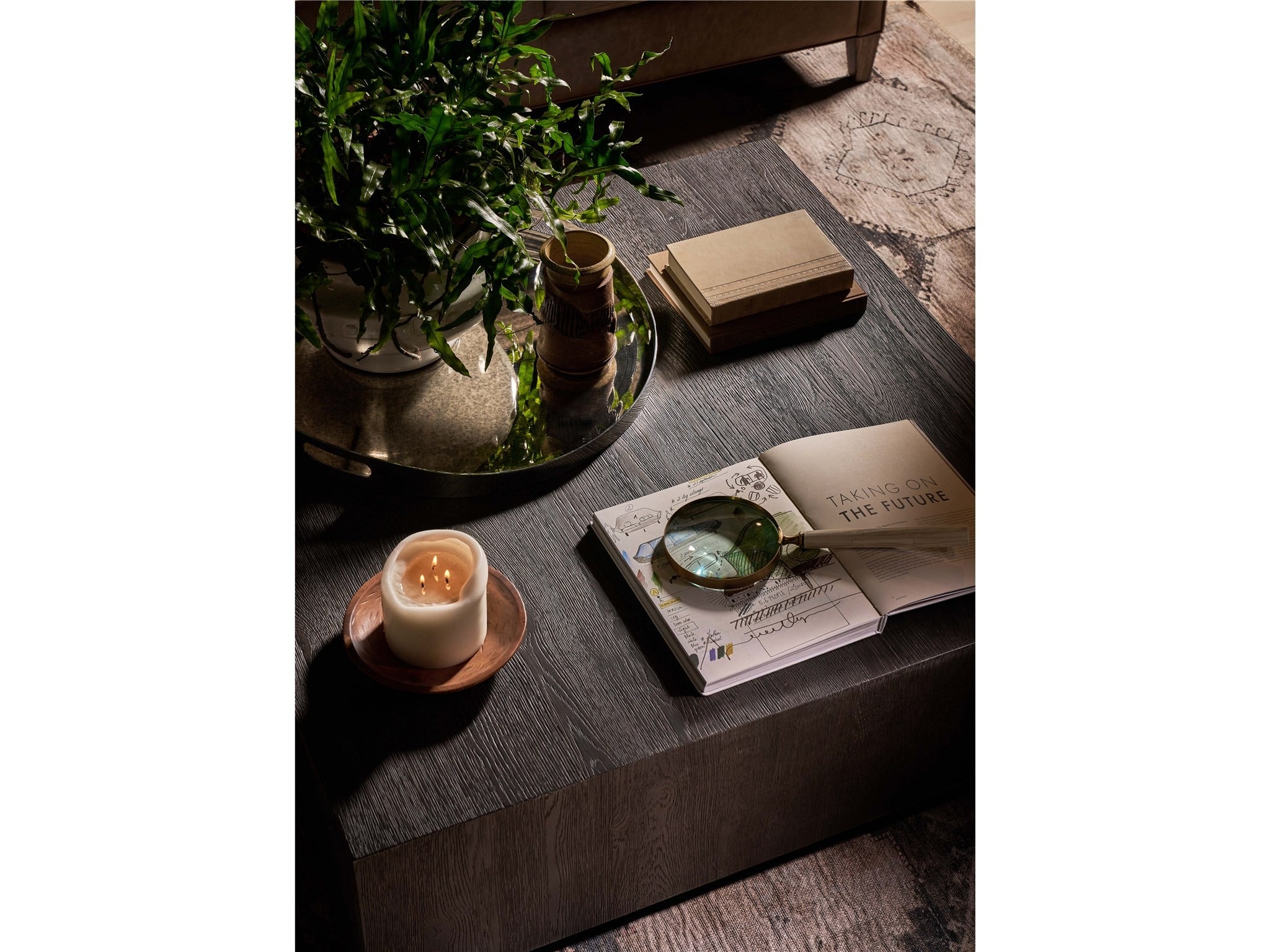 Griffith Park Obsidian Square Cocktail Table - Thumbnail 4