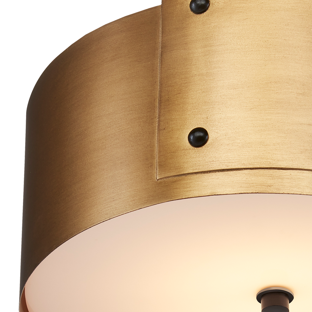 Ritsu Brass Semi-Flush Mount