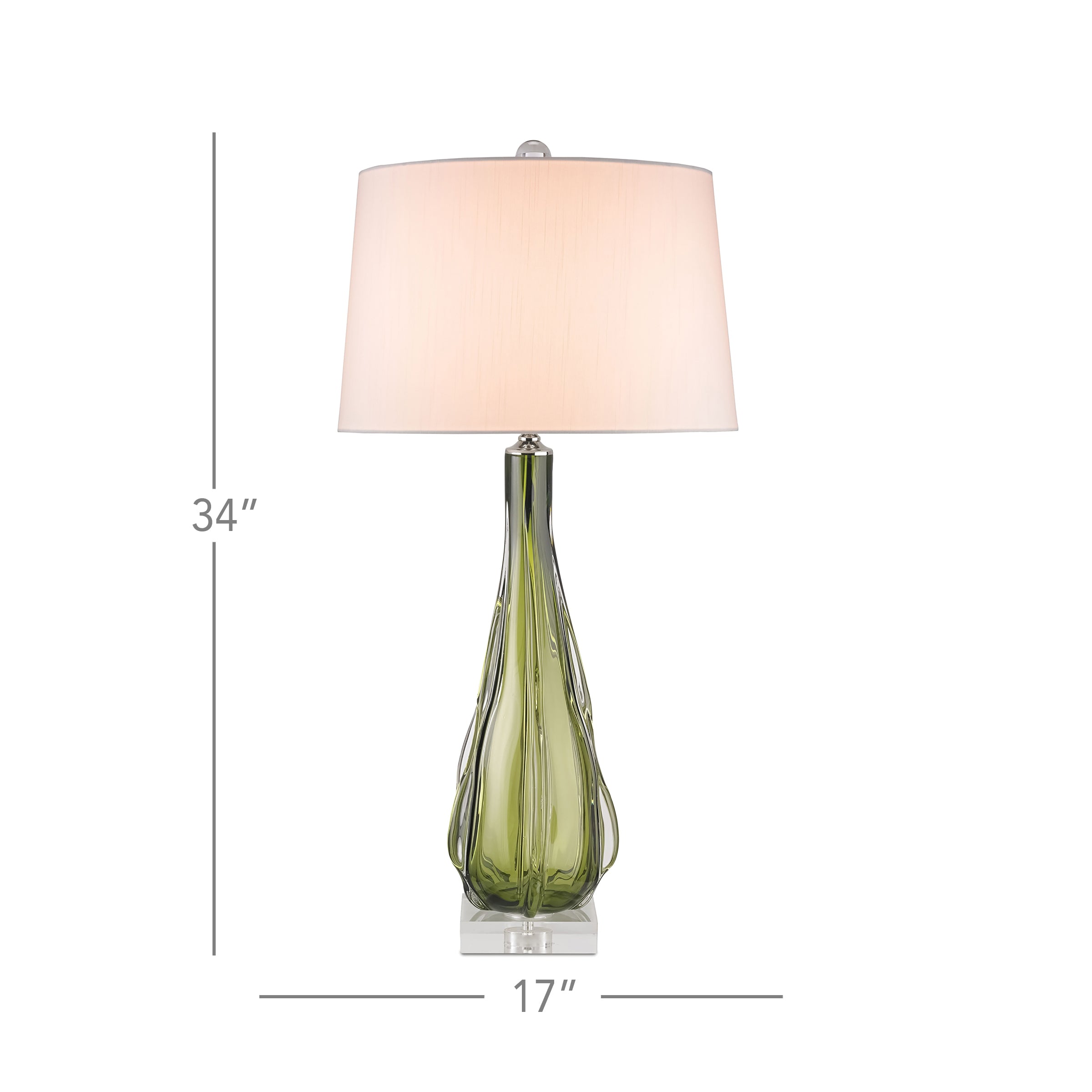 Zephyr Green Table Lamp