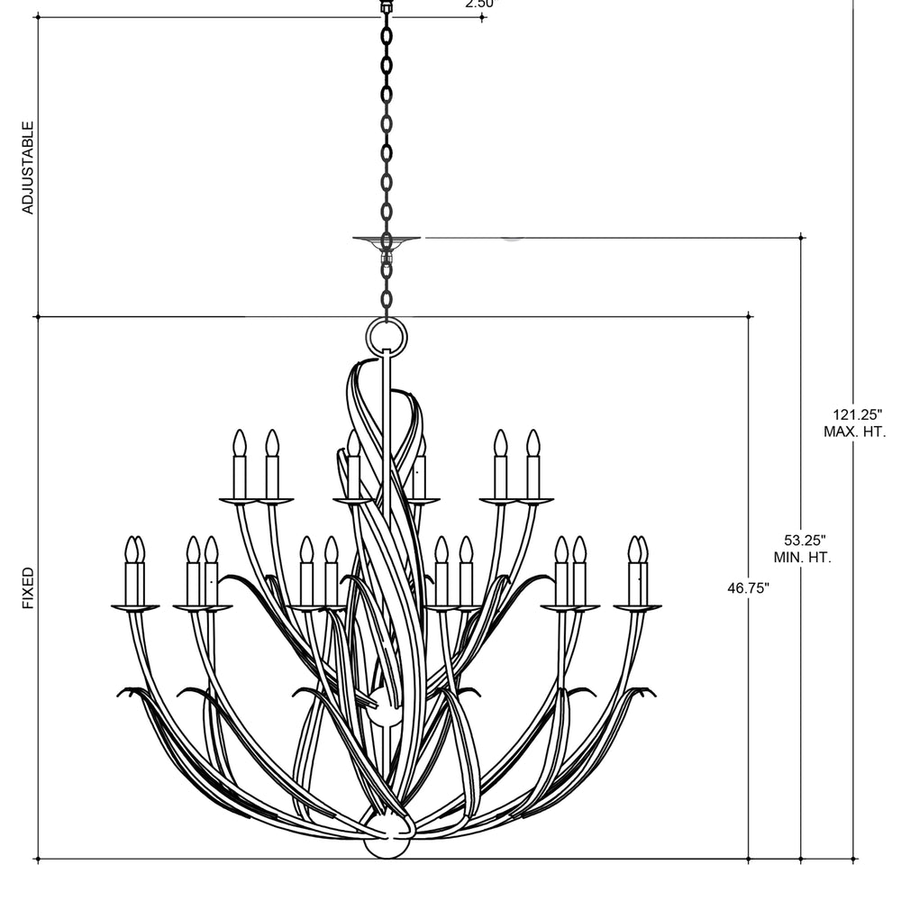 
                      
                        Menefee Large Gold Chandelier
                      
                    