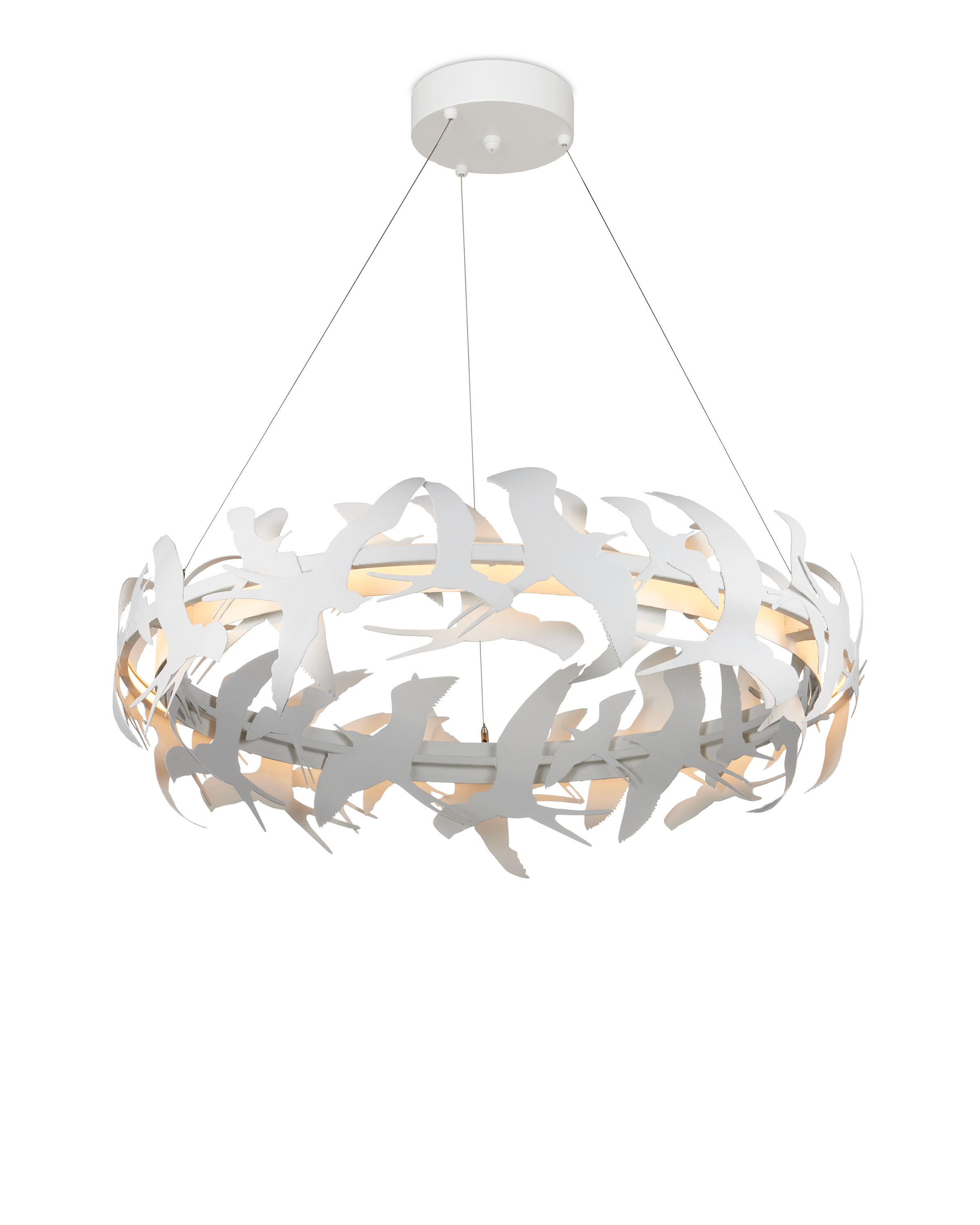 Tijereta White Chandelier - Thumbnail 4