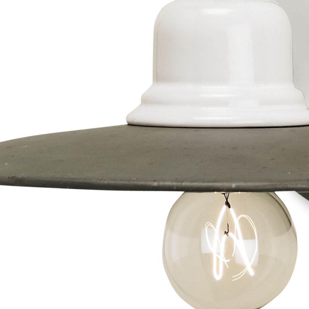 Eastleigh Gray & White Wall Sconce