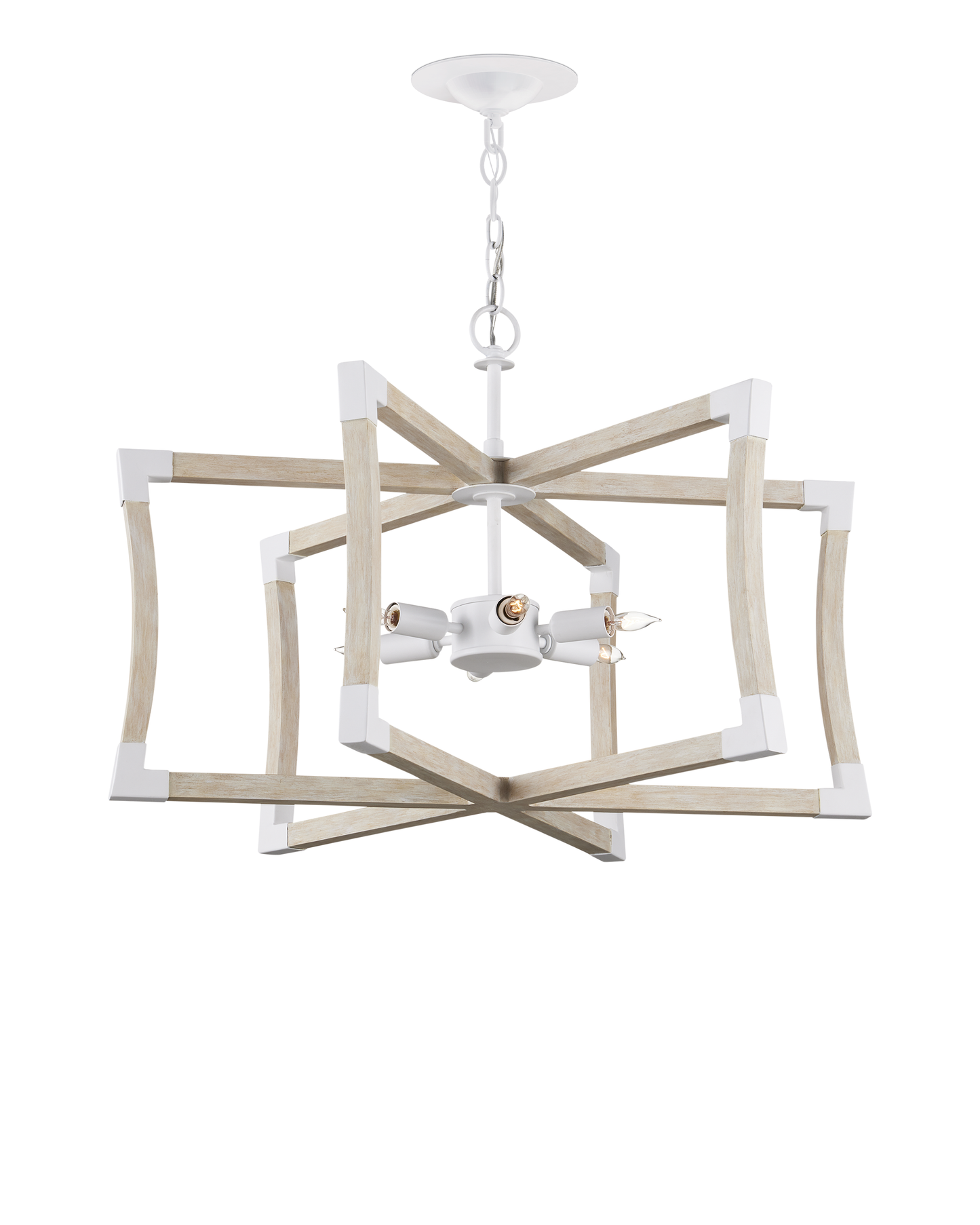 Bastian Small Sandstone Semi-Flush Mount