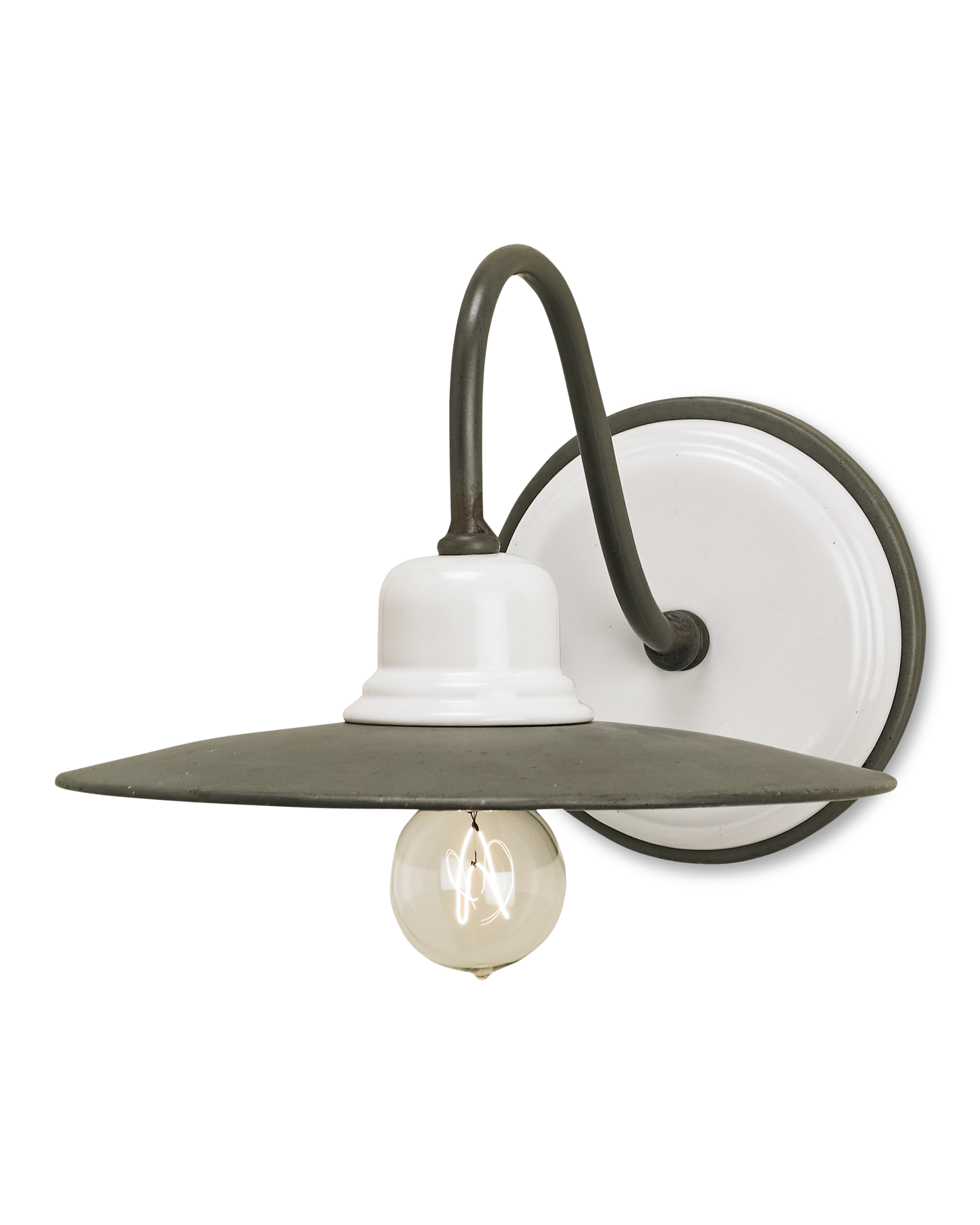 Eastleigh Gray & White Wall Sconce