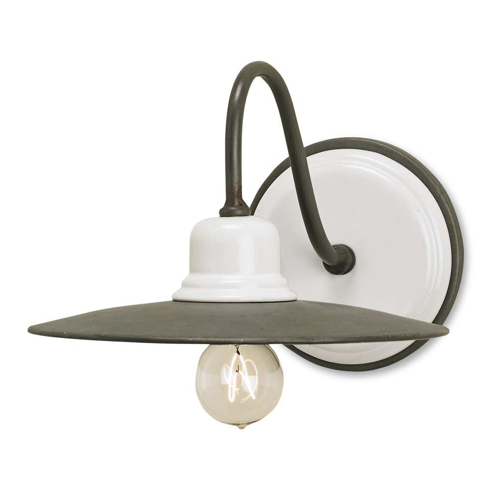 Eastleigh Gray & White Wall Sconce