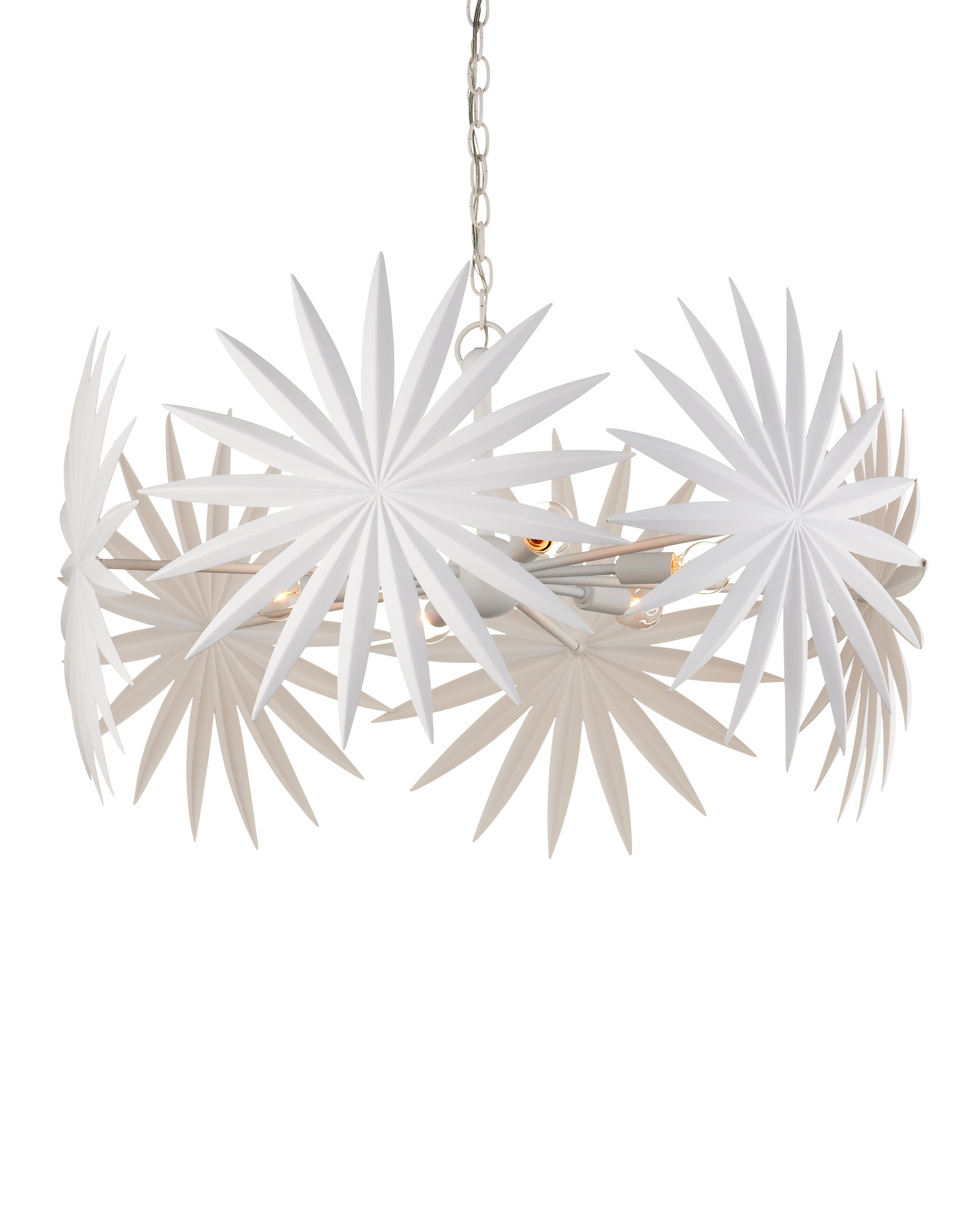 Bismarkia Small White Chandelier - Thumbnail 3
