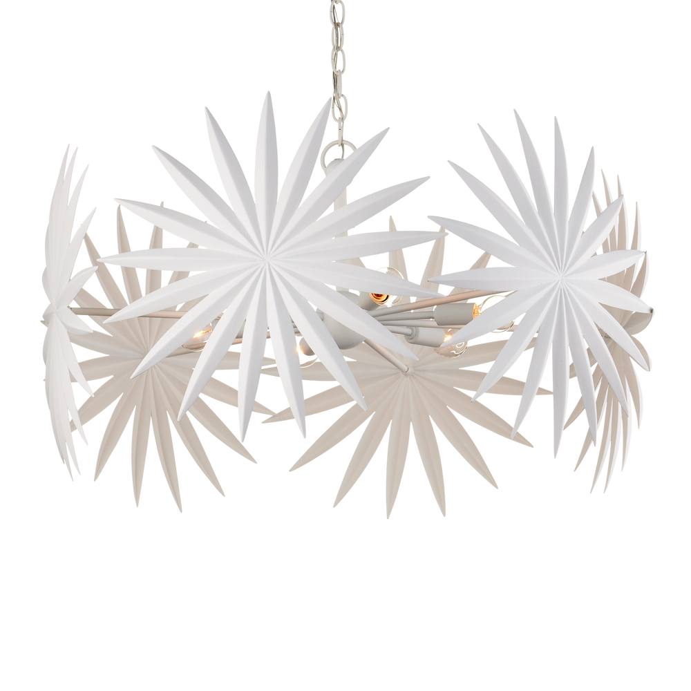 
                      
                        Bismarkia Small White Chandelier
                      
                    
