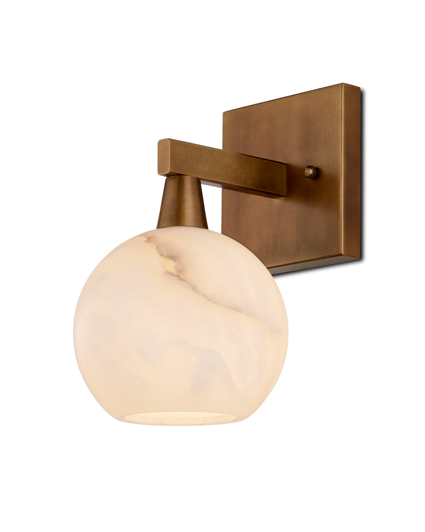 Bombelles Brass Bath Wall Sconce.