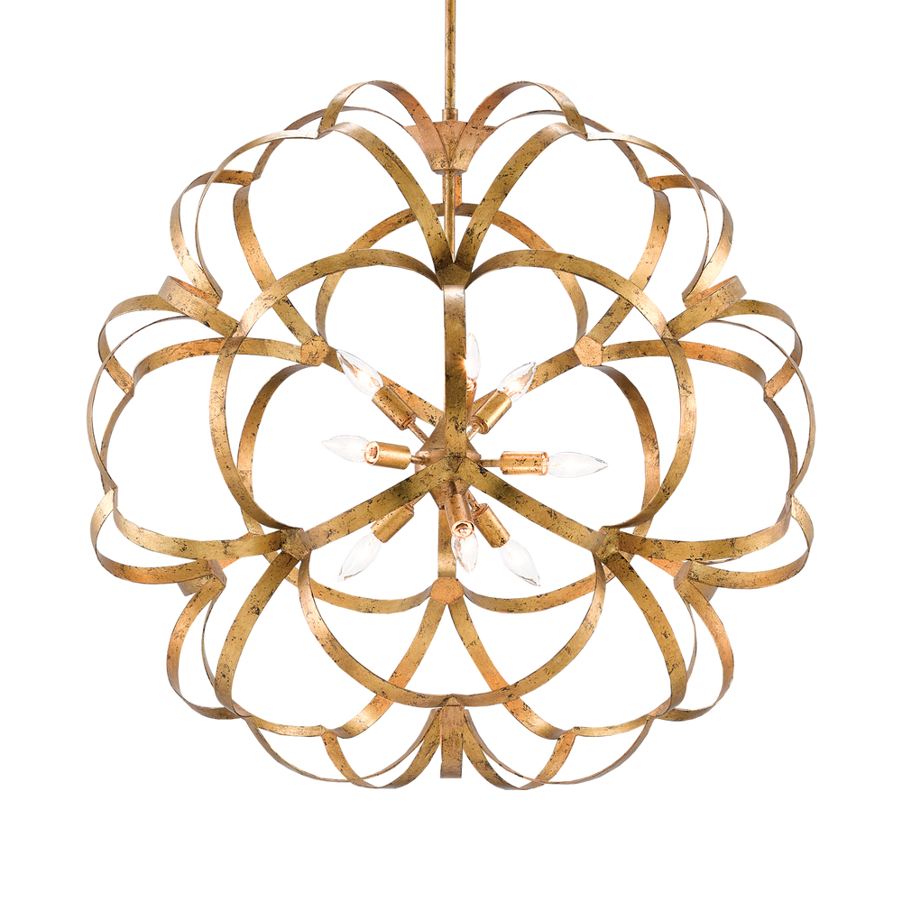 Sappho Gold Orb Chandelier