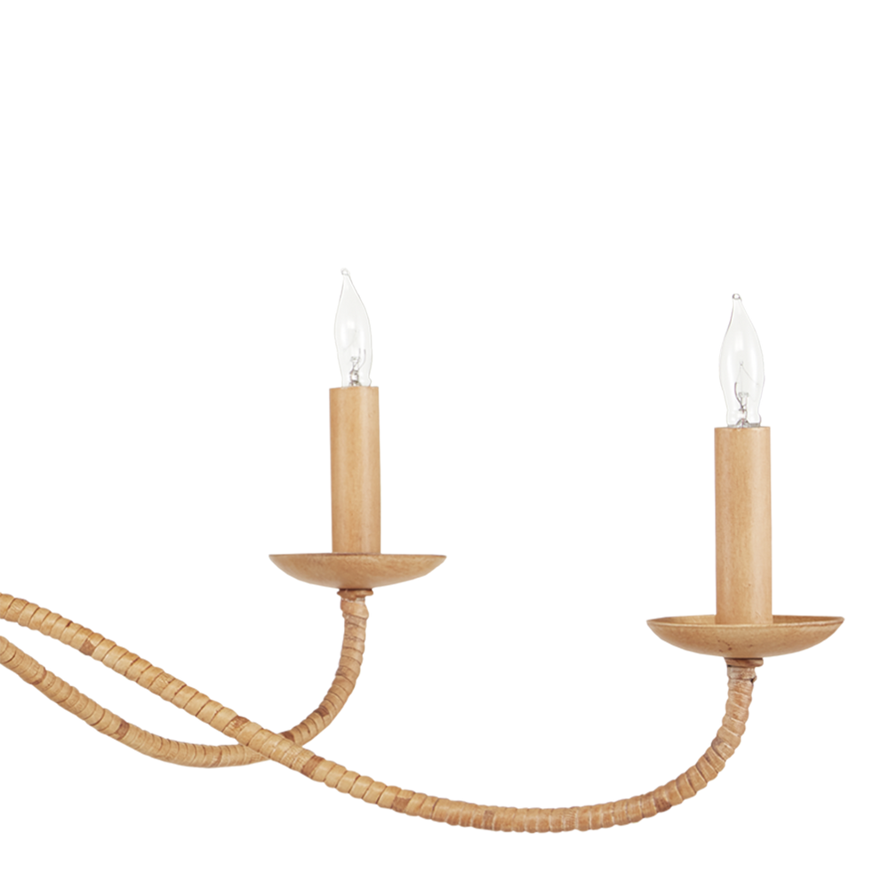 Saxon Small Tan Chandelier