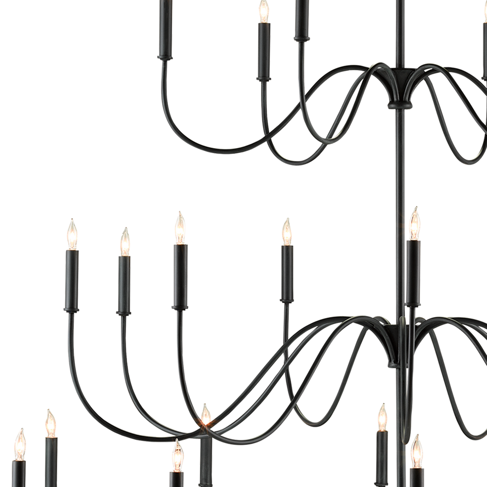 Tirrell Large Black Chandelier