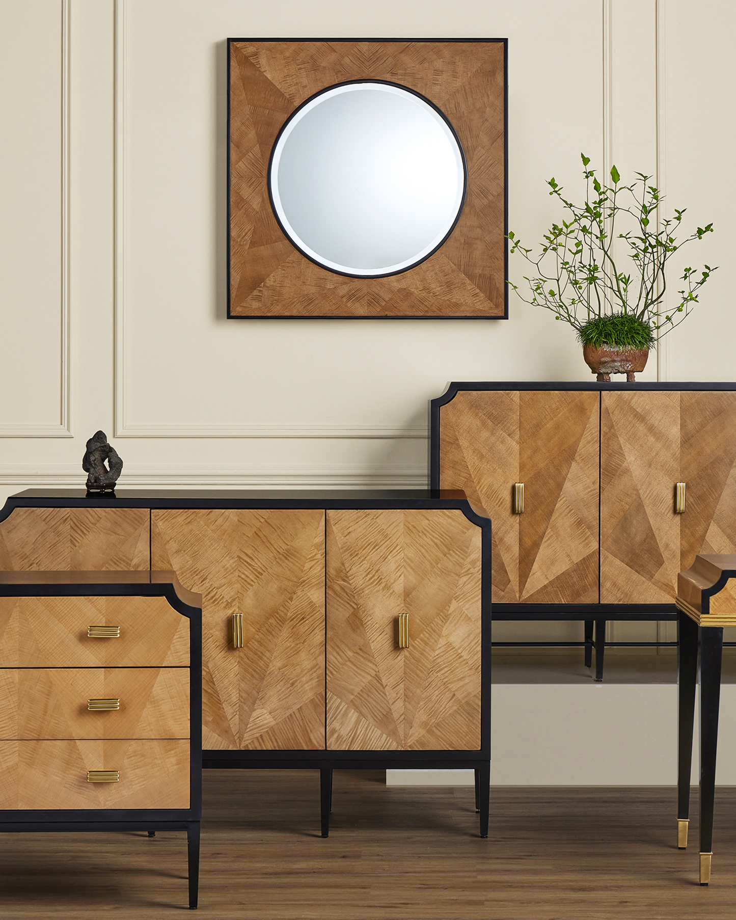 Kallista Taupe Large Mirror.