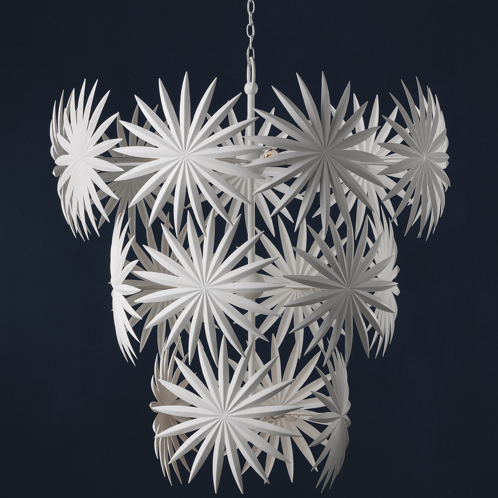 
                      
                        Bismarkia Large White Chandelier
                      
                    