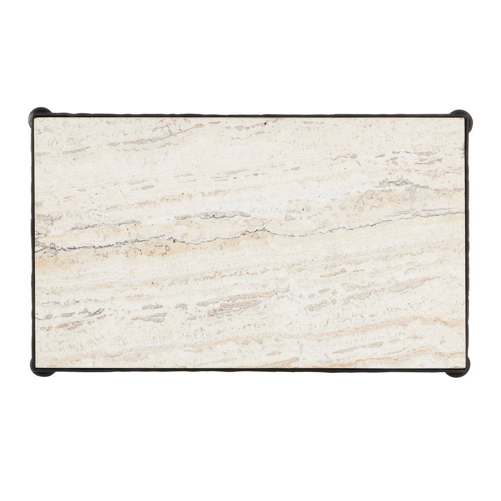
                      
                        Agora White Travertine Side Table
                      
                    