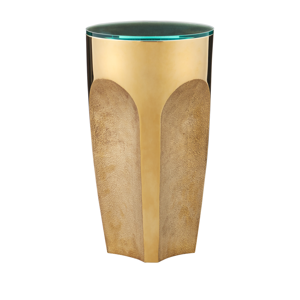 Lemy Brass Drinks Table