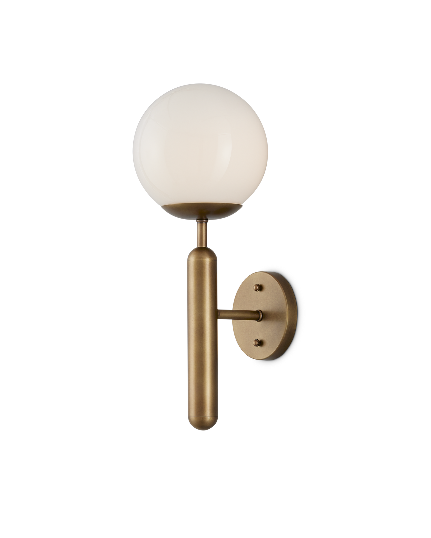 Barbican Single-Light Brass Wall Sconce.