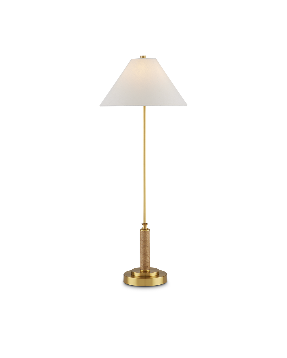 Ippolito Brass Console Lamp