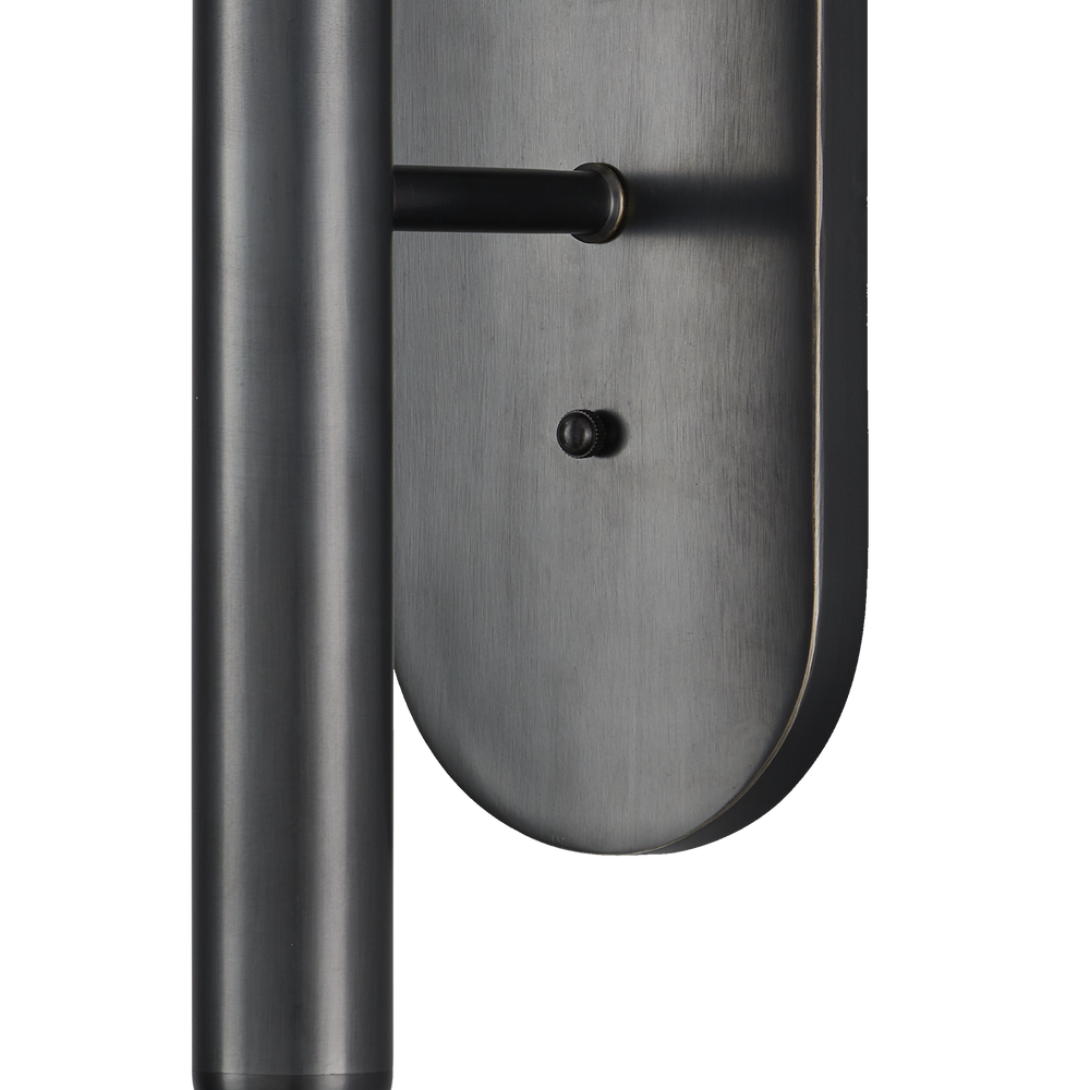 Barbican Double-Light Bronze Wall Sconce.